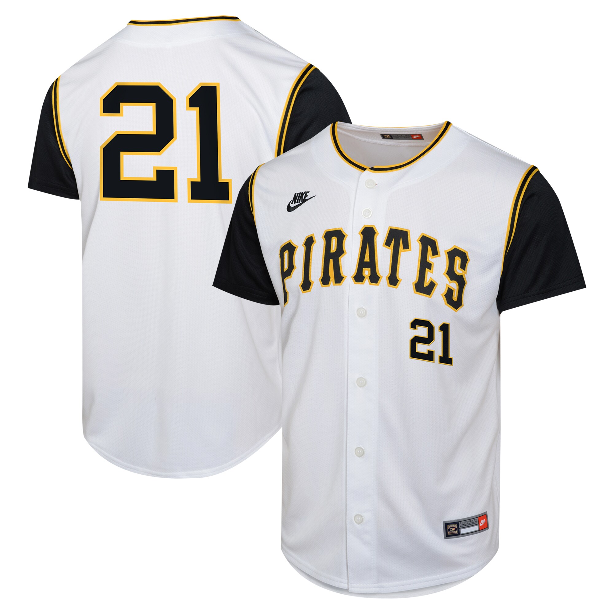 Roberto Clemente Pittsburgh Pirates Youth Cooperstown Collection Limited Player Jersey - White cheap jerseys for sale - CheapJerseys.Shop