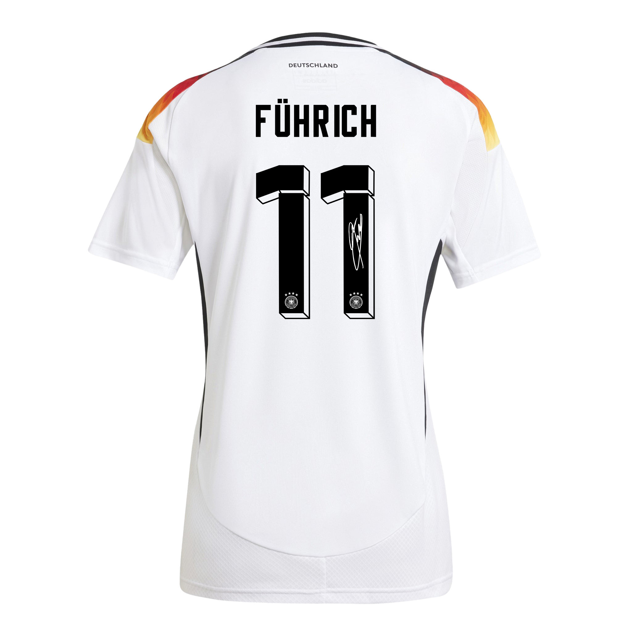 Chris Führich 11 Signed Germany National Team 2024/25 Home Jersey Autographed - Women cheap jerseys for sale - CheapJerseys.Shop