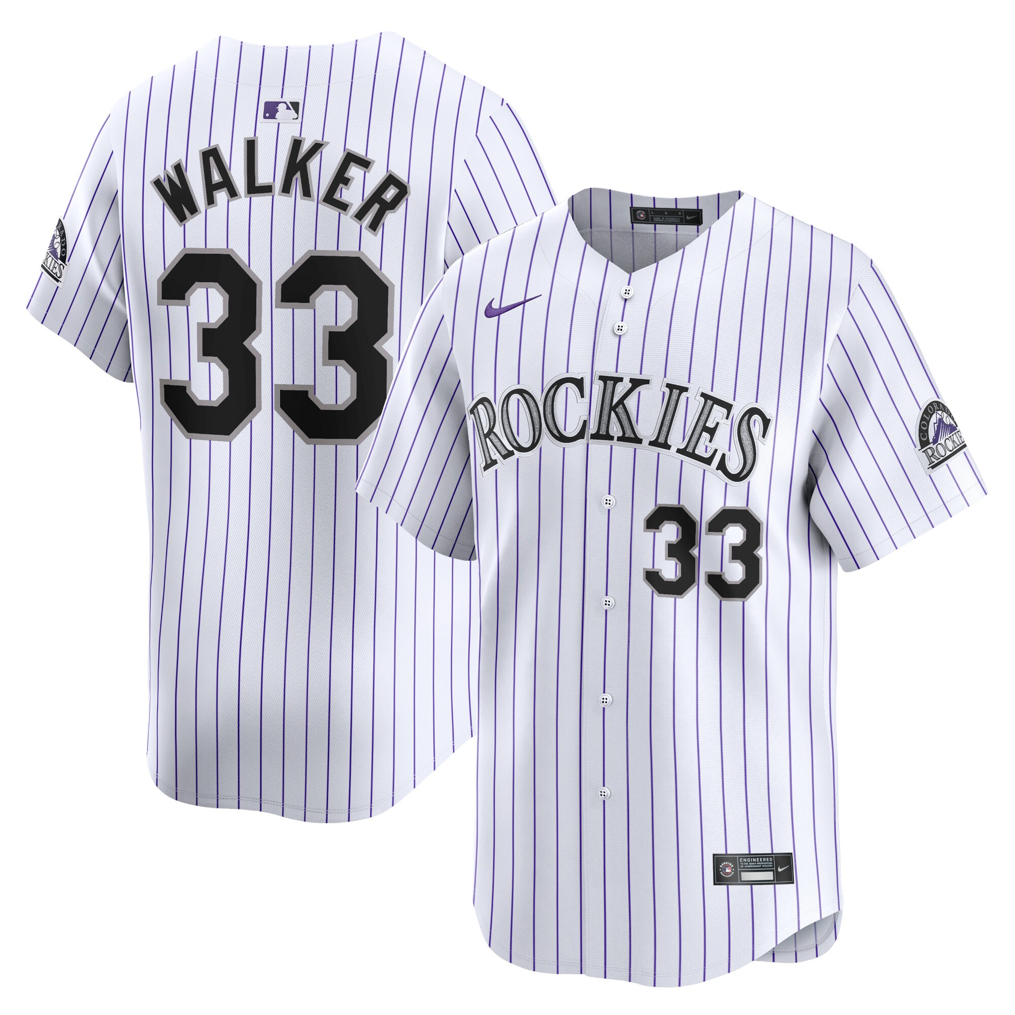Larry Walker Colorado Rockies Home Limited Player Jersey - White cheap jerseys for sale - CheapJerseys.Shop