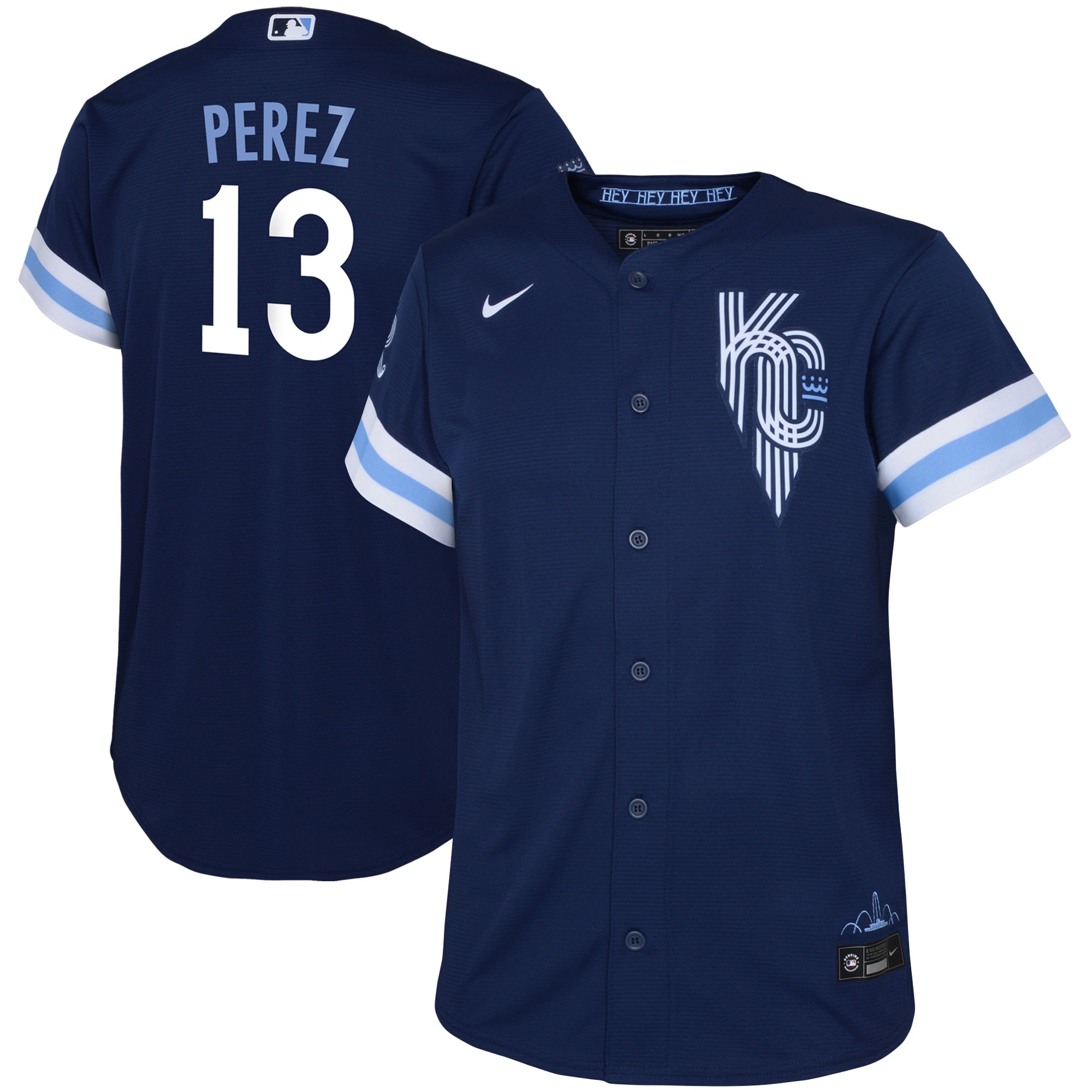 Salvador Perez Kansas City Royals Toddler City Connect Replica Player Jersey - Navy cheap jerseys for sale - CheapJerseys.Shop