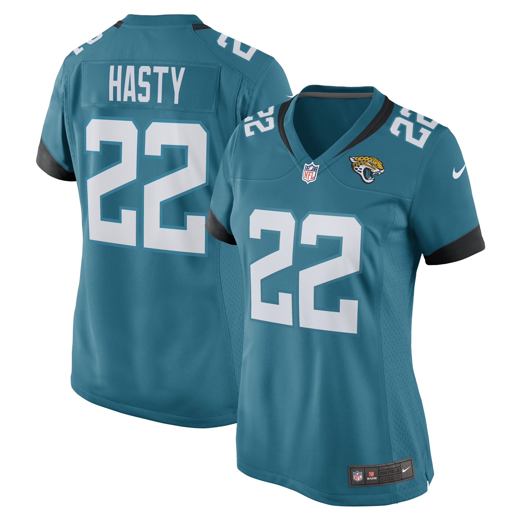 Jamycal Hasty Jacksonville Jaguars Women's Game Player Jersey - Teal cheap jerseys for sale - CheapJerseys.Shop