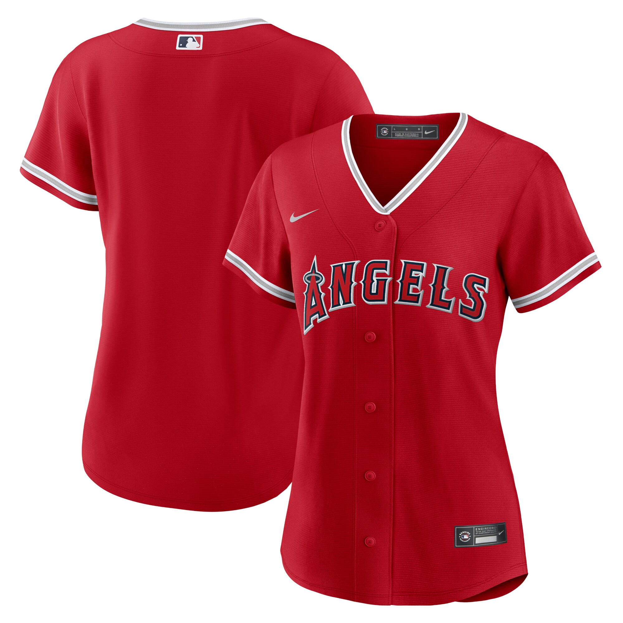 Los Angeles Angels Women's Alternate Replica Team Jersey - Red cheap jerseys for sale - CheapJerseys.Shop