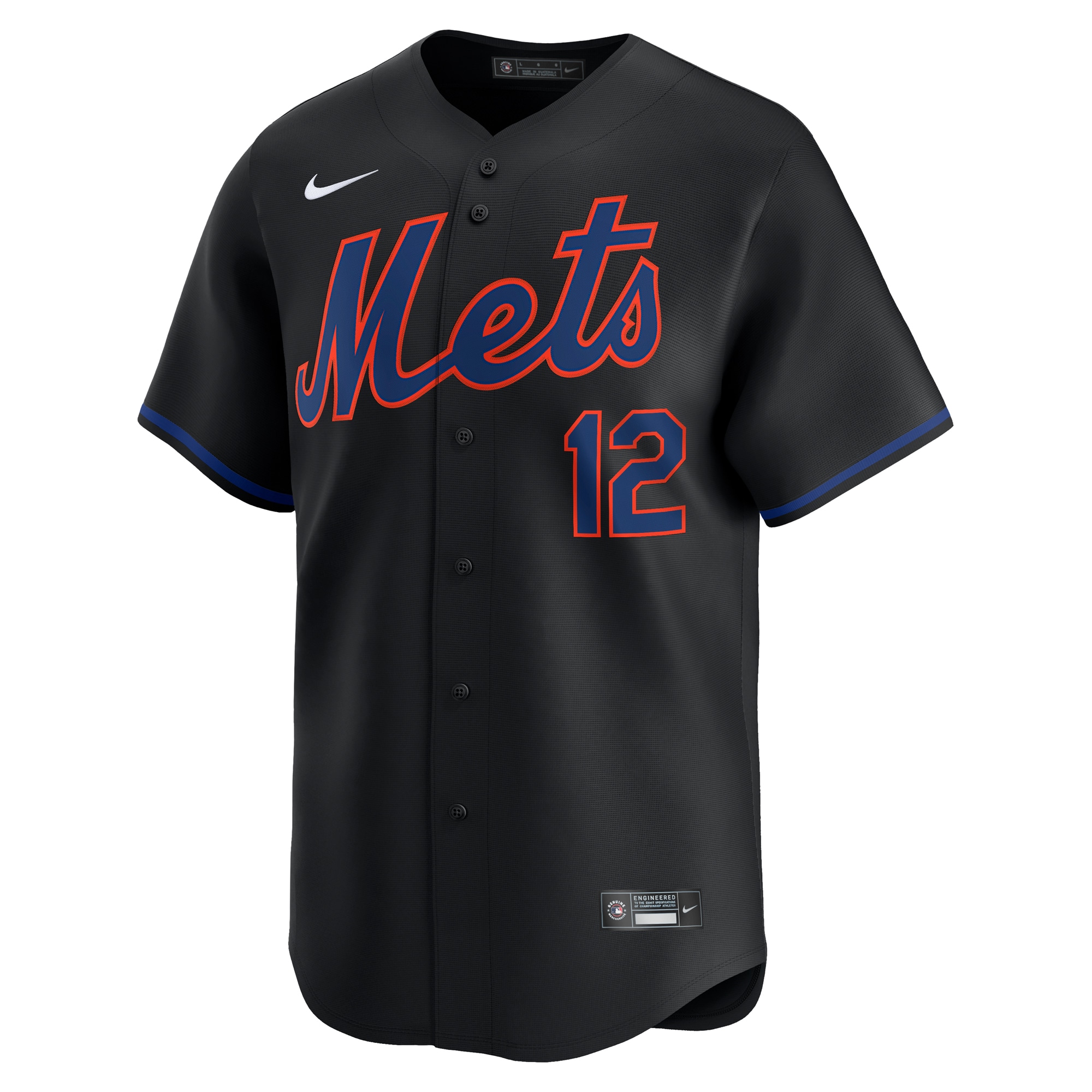 Francisco Lindor New York Mets Alternate Limited Player Jersey\u00c2\u00a0\u00e2\u20ac\u201c Black cheap jerseys for sale - CheapJerseys.Shop