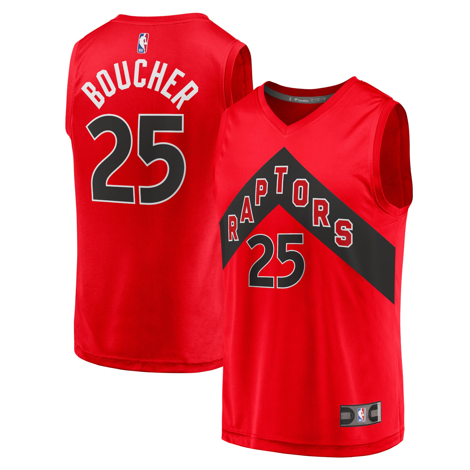 Chris Boucher Toronto Raptors Fanatics Fast Break Replica Jersey - Icon Edition - Red cheap jerseys for sale - CheapJerseys.Shop