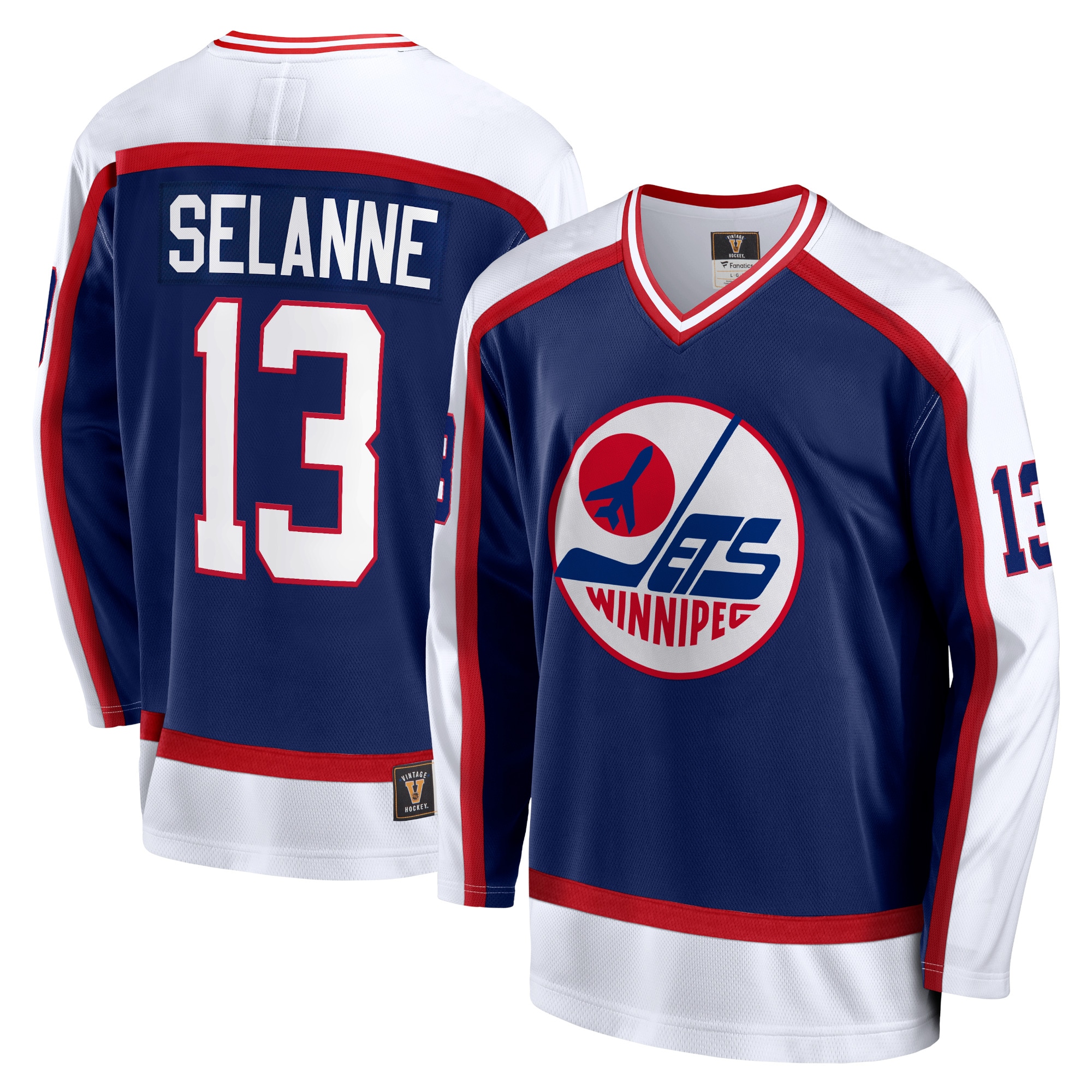 Teemu Selanne Winnipeg Jets Fanatics Breakaway Retired Player Jersey - Navy cheap jerseys for sale - CheapJerseys.Shop