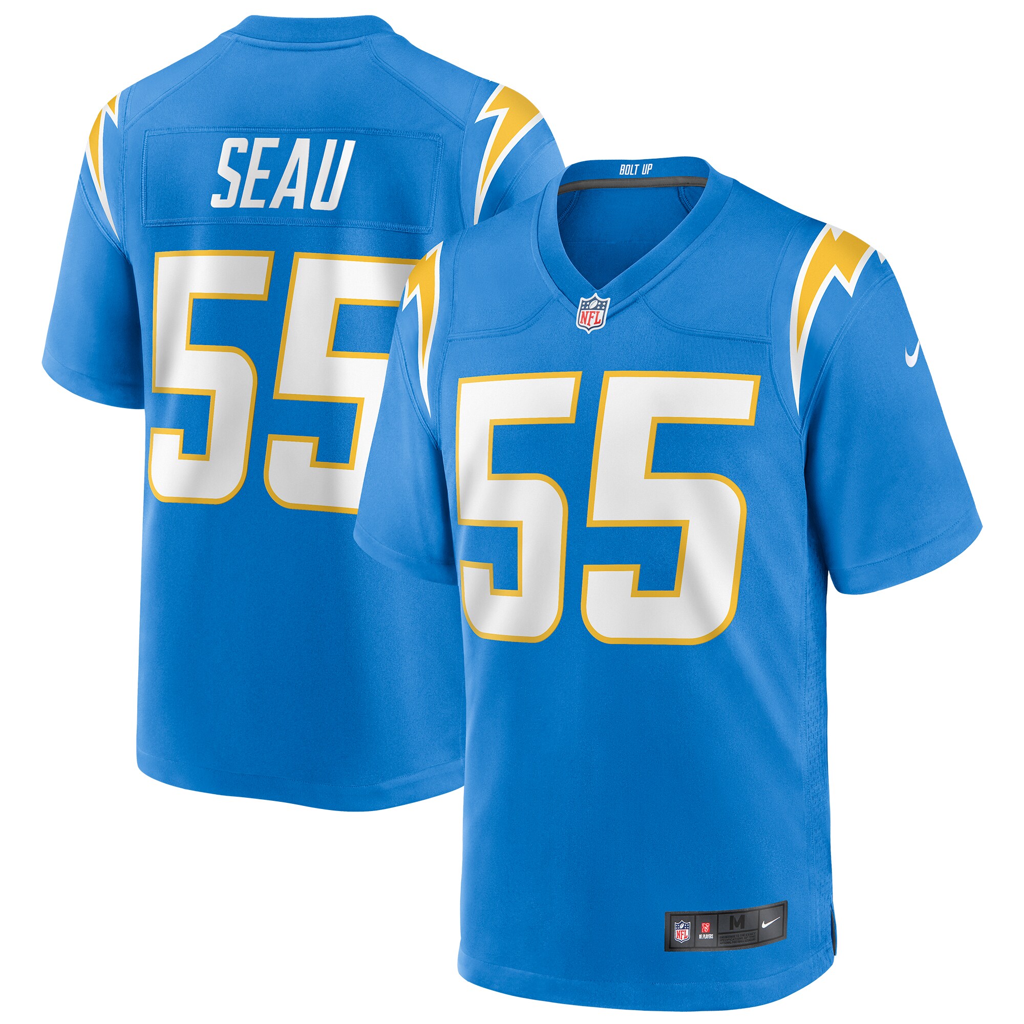 Junior Seau Los Angeles Chargers Game Retired Player Jersey - Powder Blue cheap jerseys for sale - CheapJerseys.Shop