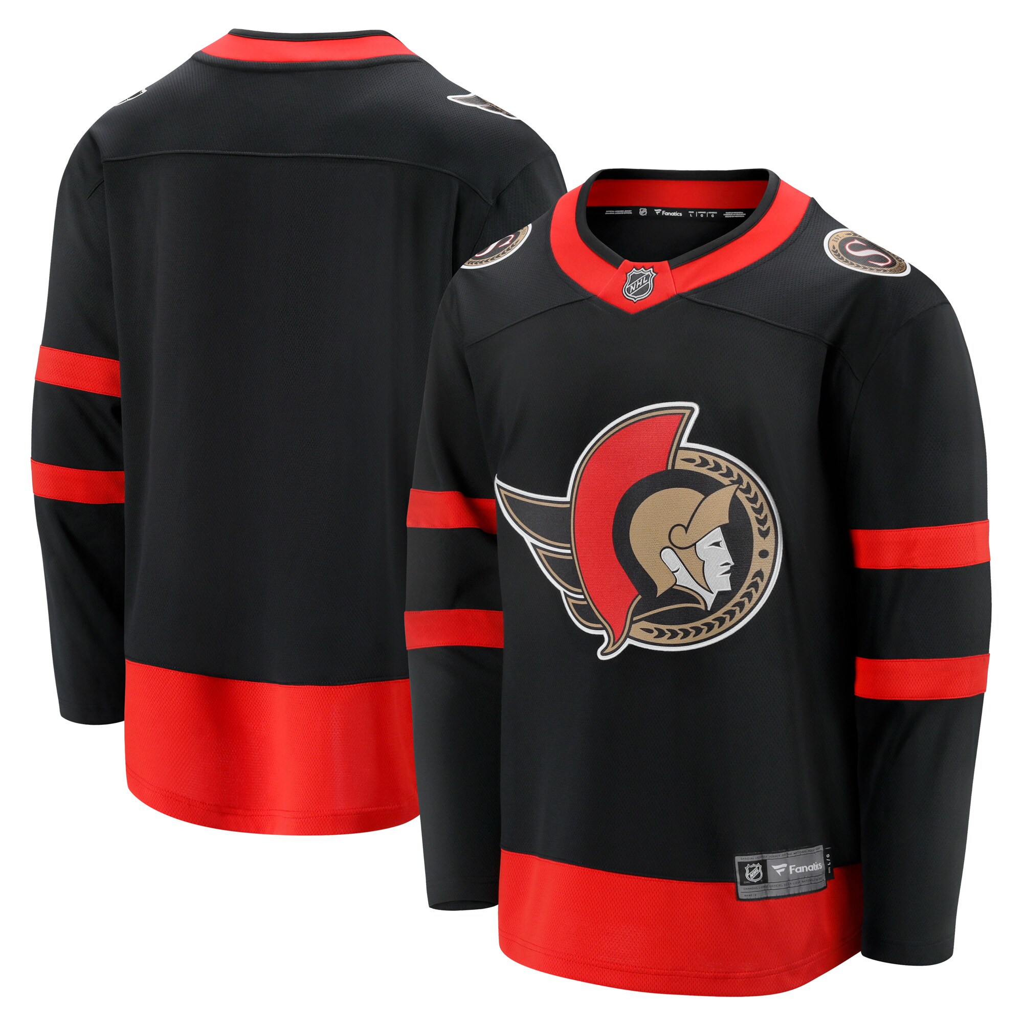 Ottawa Senators Fanatics Home Breakaway Jersey - Black cheap jerseys for sale - CheapJerseys.Shop