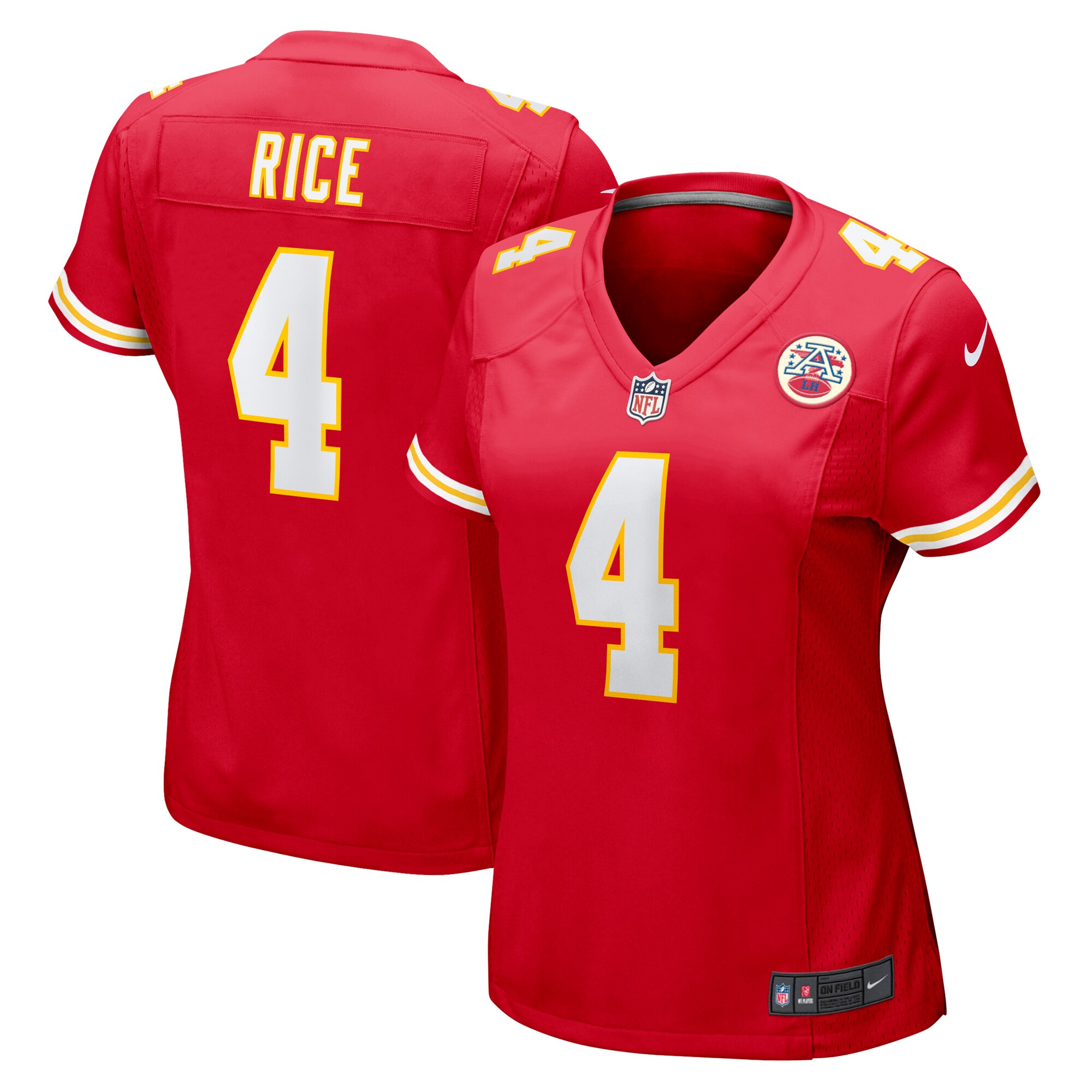 Rashee Rice Kansas City Chiefs Women's Game Jersey - Red cheap jerseys for sale - CheapJerseys.Shop