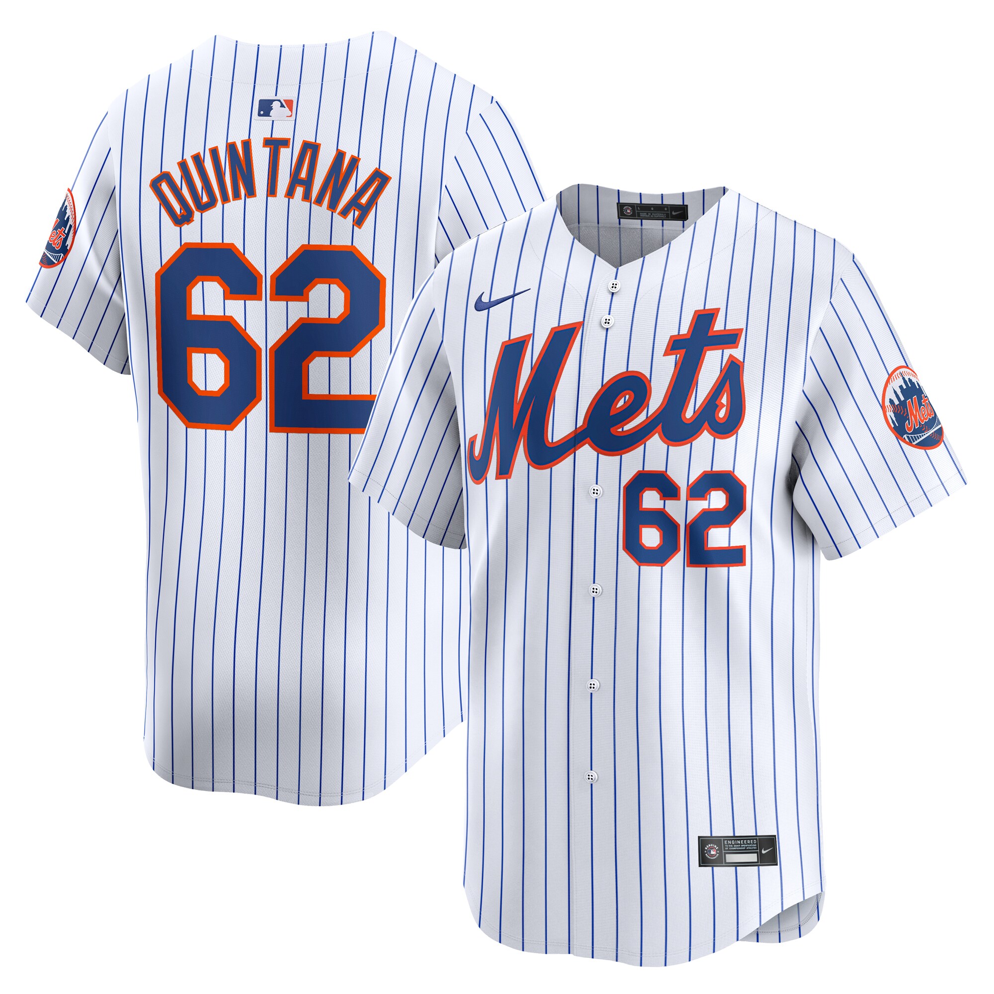 Jose Quintana New York Mets Home Limited Player Jersey - White cheap jerseys for sale - CheapJerseys.Shop