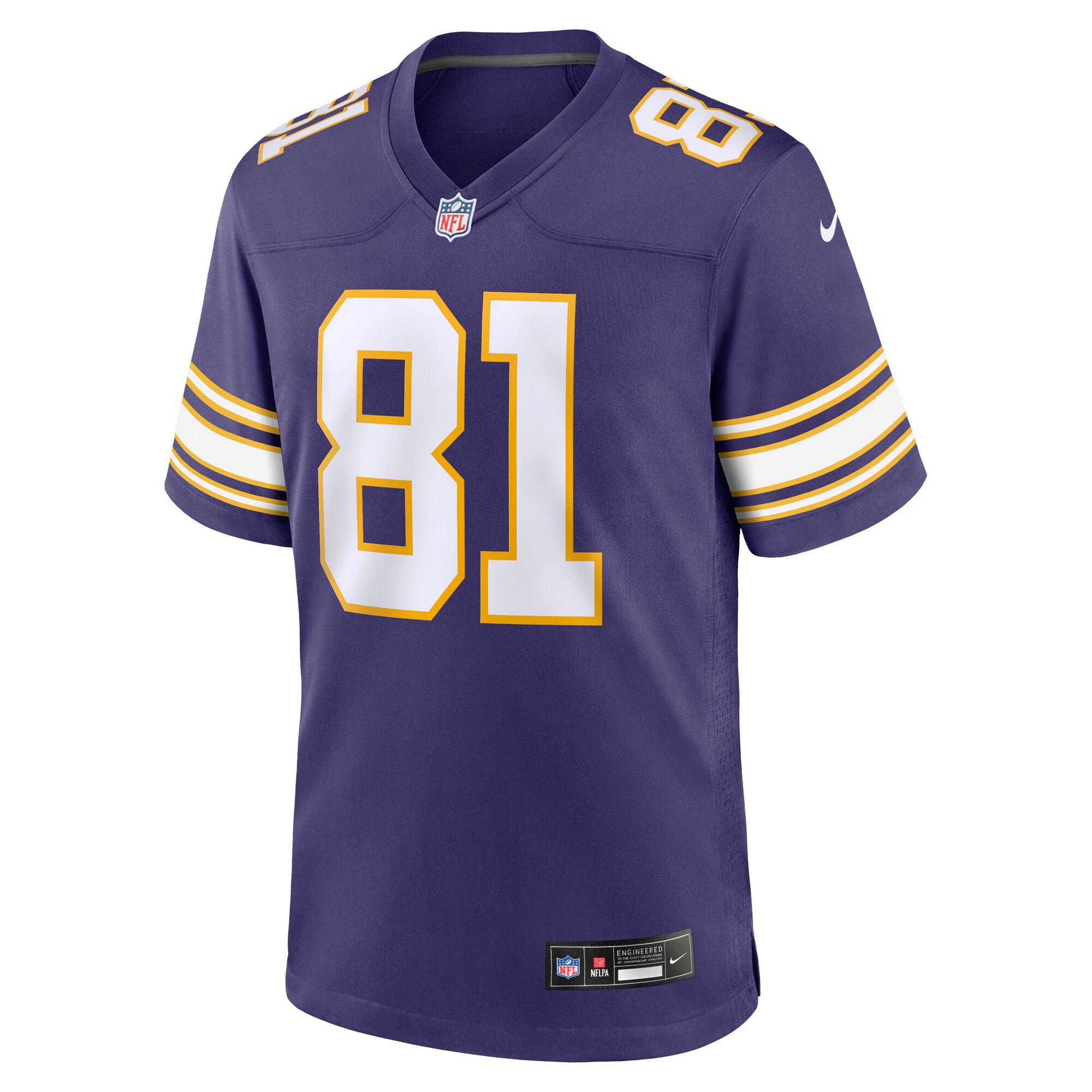 Carl Eller Minnesota Vikings Classic Retired Player Jersey - Purple cheap jerseys for sale - CheapJerseys.Shop