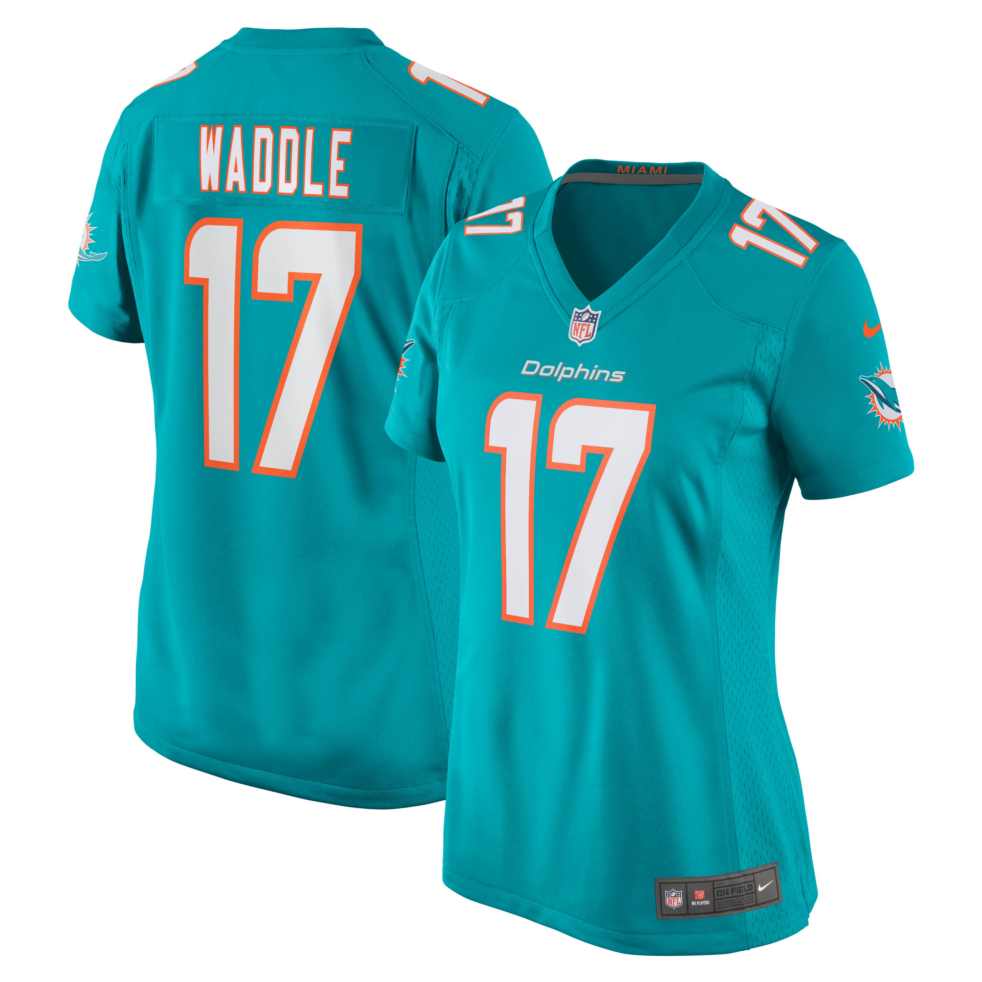 Jaylen Waddle Miami Dolphins Women's Game Player Jersey - Aqua cheap jerseys for sale - CheapJerseys.Shop