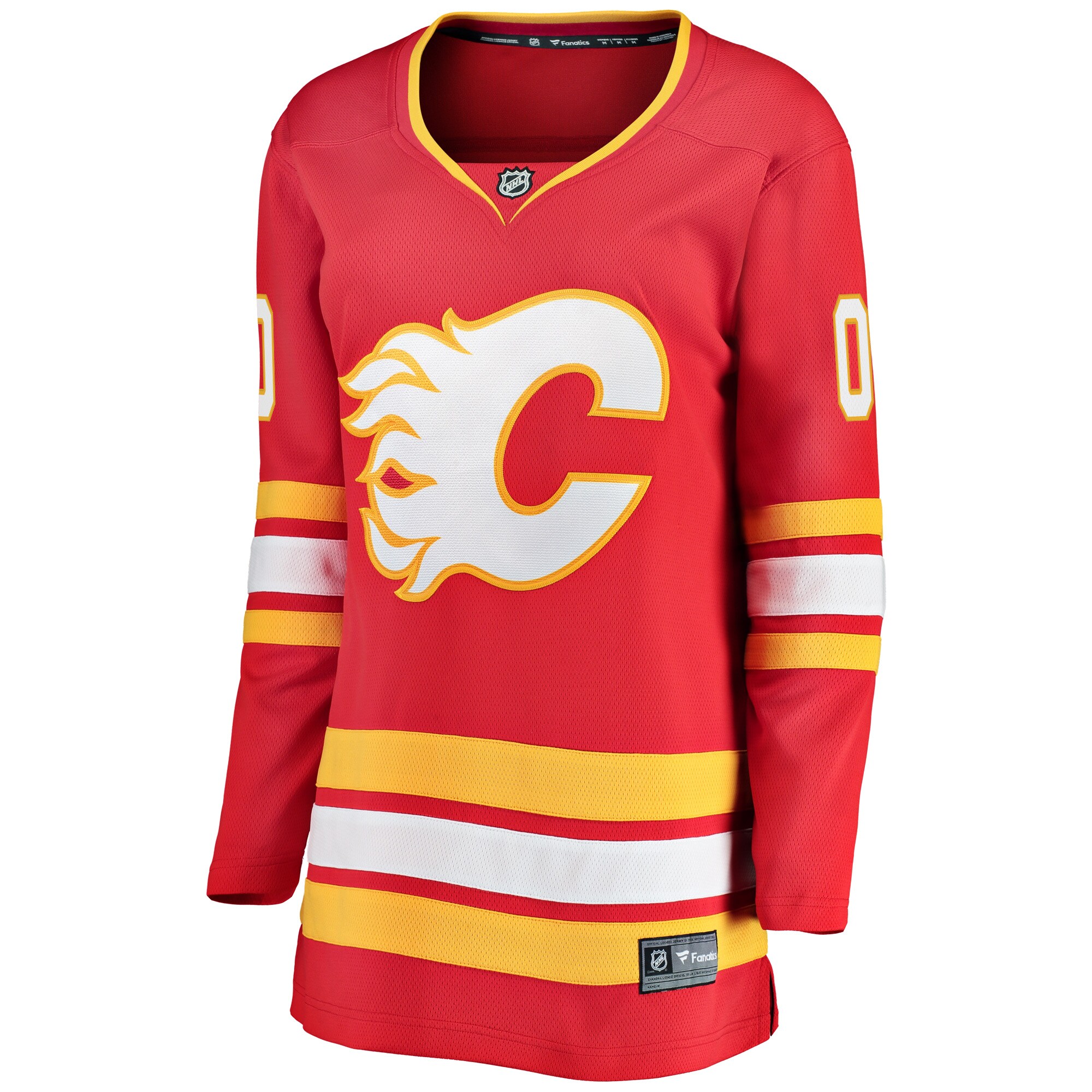 Calgary Flames Fanatics Women's Home Breakaway Custom Jersey - Red cheap jerseys for sale - CheapJerseys.Shop