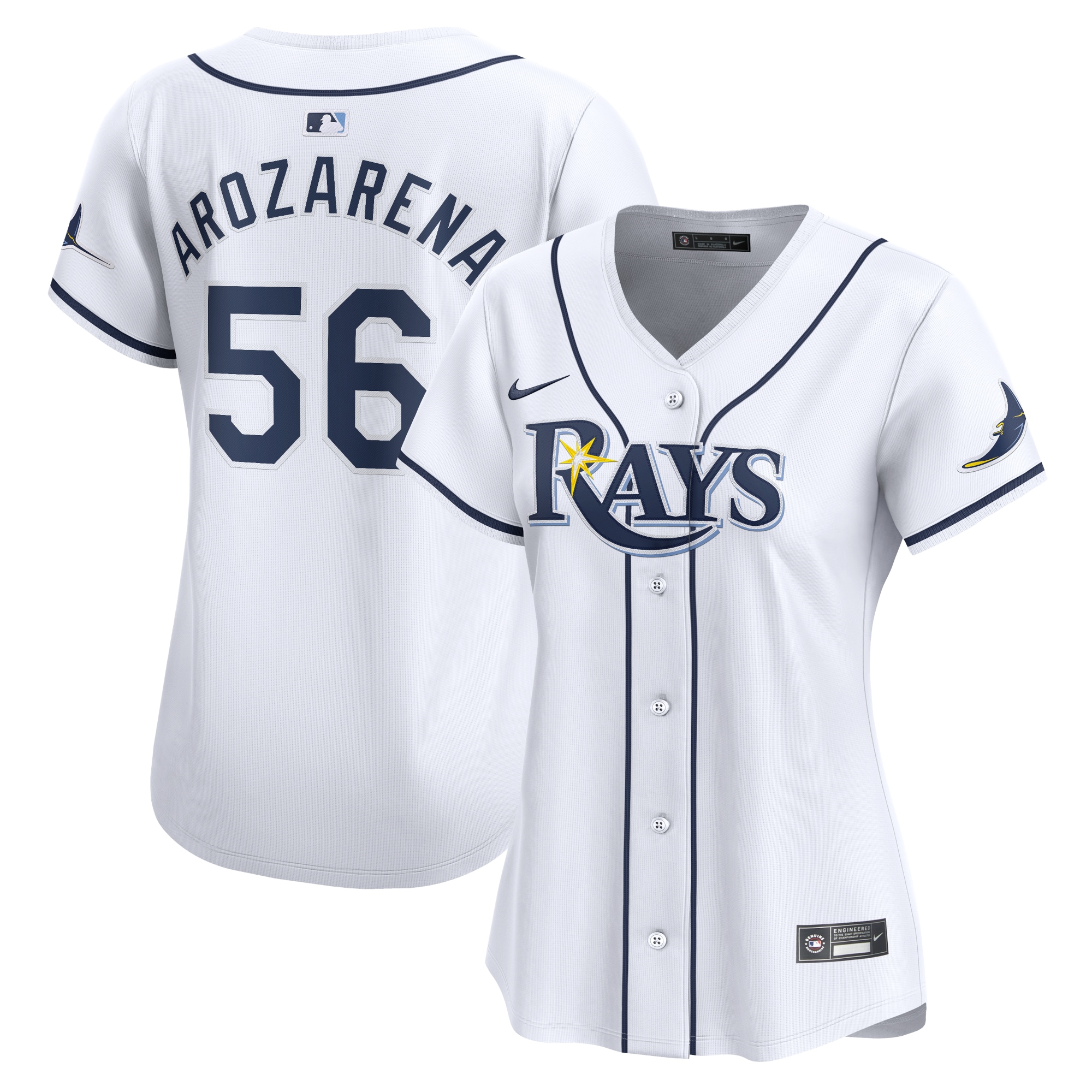Randy Arozarena Tampa Bay Rays Women's Home Limited Player Jersey - White cheap jerseys for sale - CheapJerseys.Shop