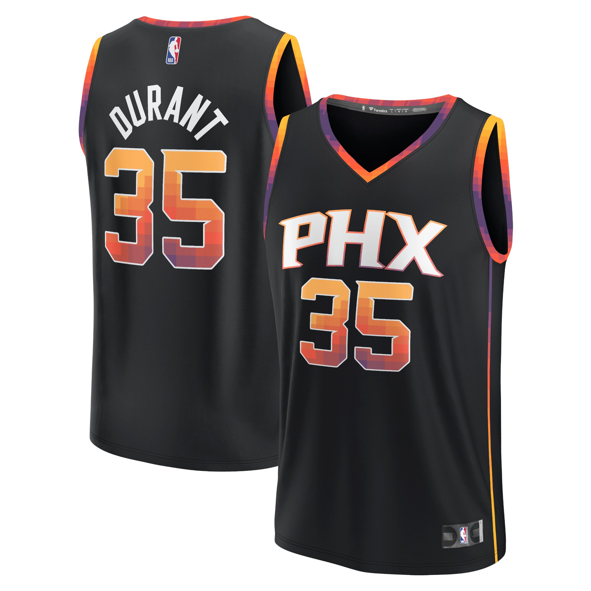 Kevin Durant Phoenix Suns Fanatics Fast Break Replica Player Jersey - Statement Edition - Black cheap jerseys for sale - CheapJerseys.Shop