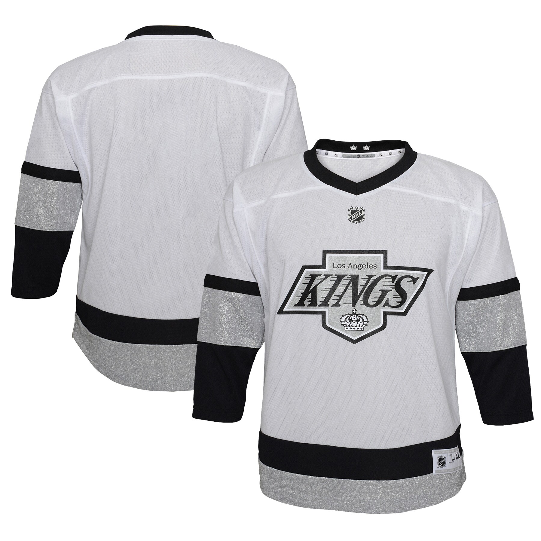 Los Angeles Kings Youth 2021\/22 Alternate Replica Jersey - White cheap jerseys for sale - CheapJerseys.Shop