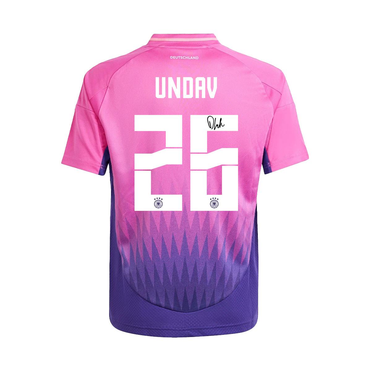 Deniz Undav 26 Signed Germany National Team 2024/25 YOUTH Jersey Autographed - Away cheap jerseys for sale - CheapJerseys.Shop