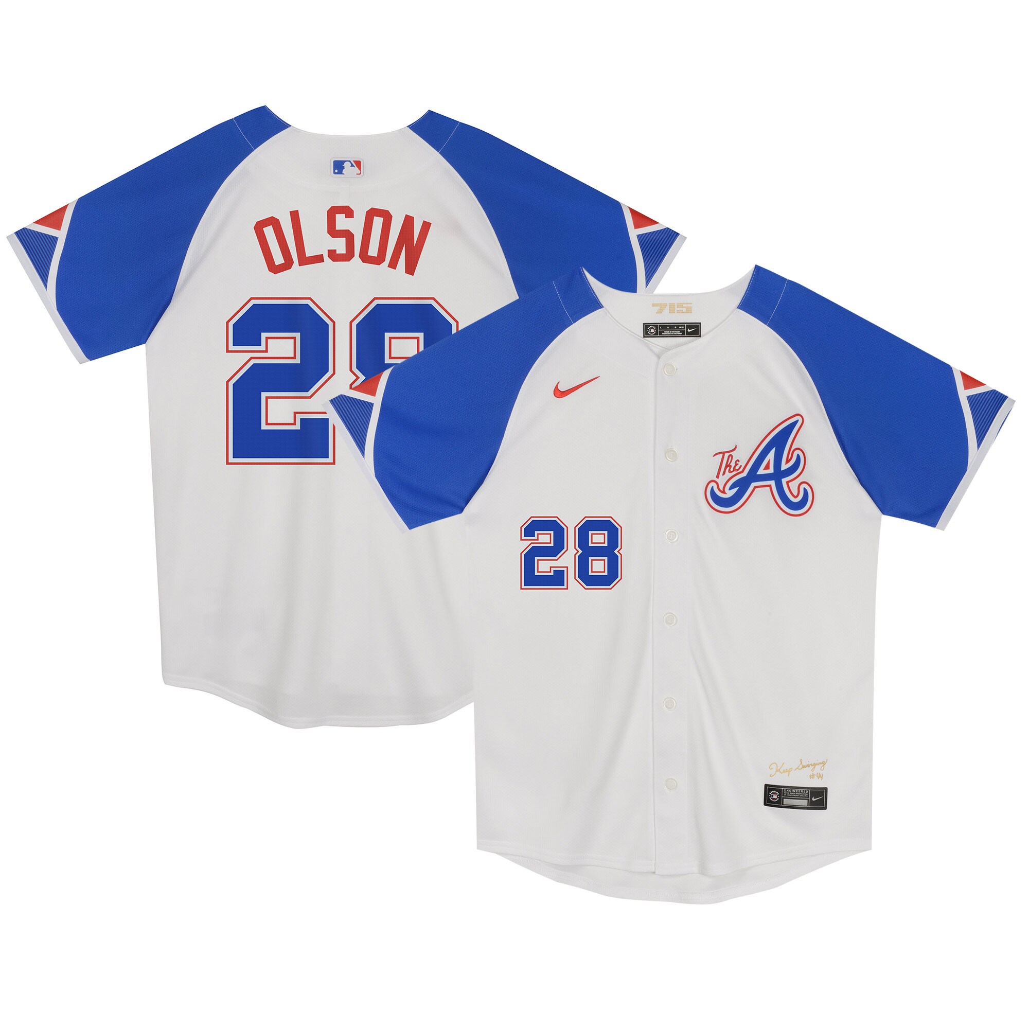 Matt Olson Atlanta Braves Preschool City Connect Limited Player Jersey - White cheap jerseys for sale - CheapJerseys.Shop