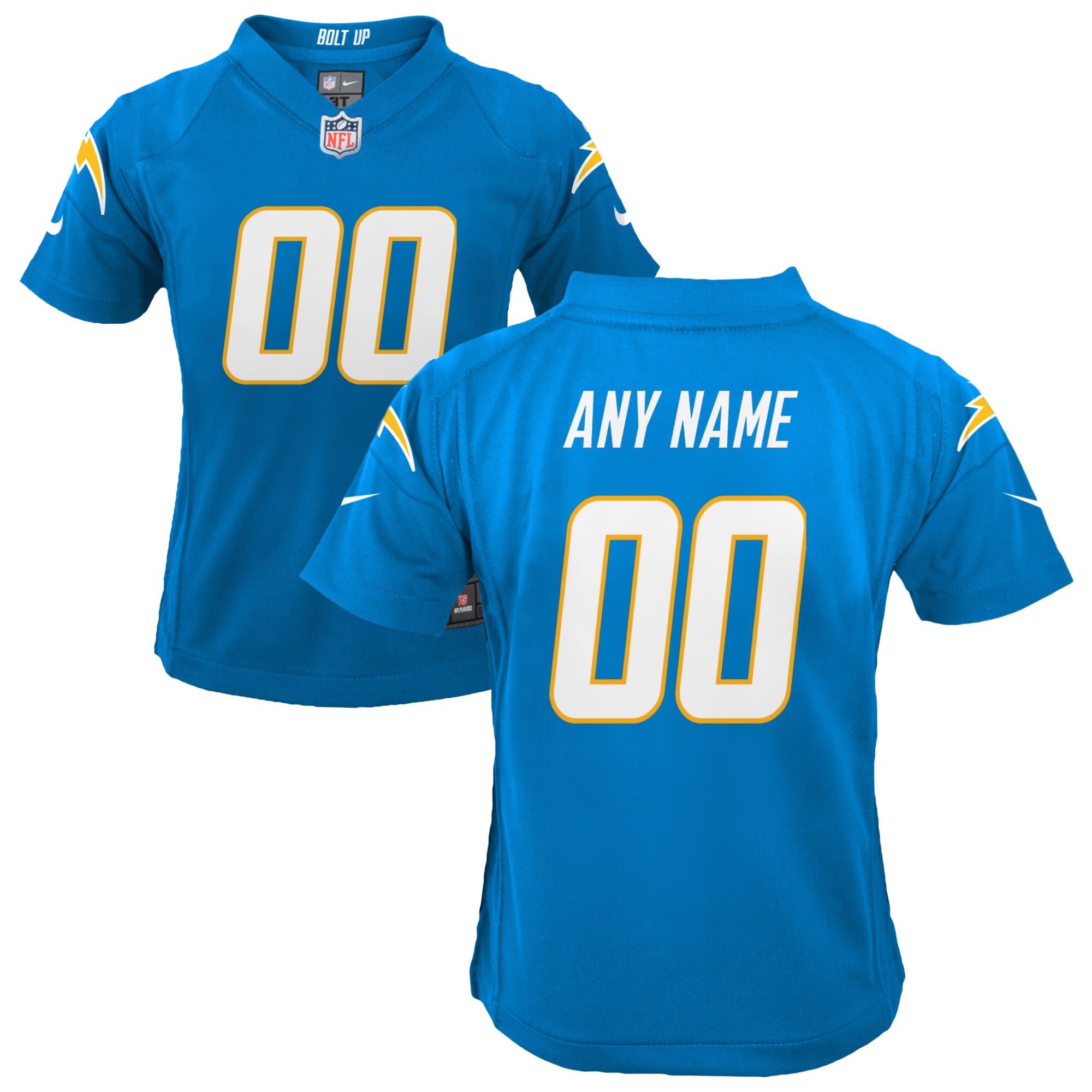 Los Angeles Chargers Youth Custom Game Jersey - Powder Blue cheap jerseys for sale - CheapJerseys.Shop