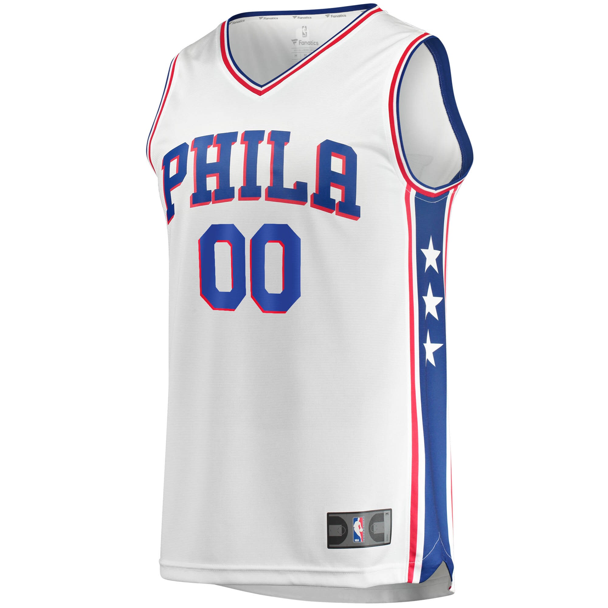 Philadelphia 76ers Fanatics Youth Fast Break Custom Replica Jersey White - Association Edition cheap jerseys for sale - CheapJerseys.Shop