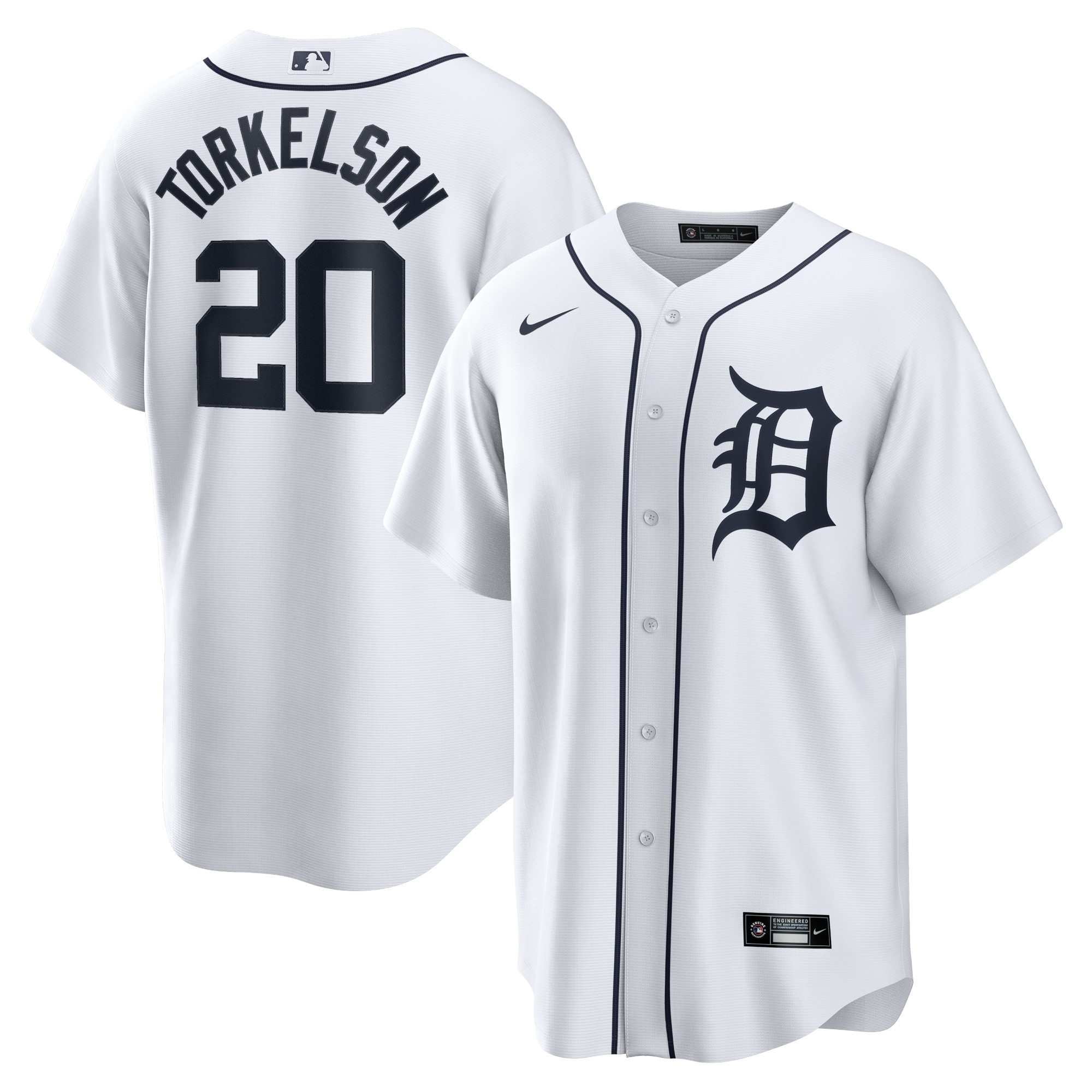 Spencer Torkelson Detroit Tigers Home Replica Jersey - White cheap jerseys for sale - CheapJerseys.Shop