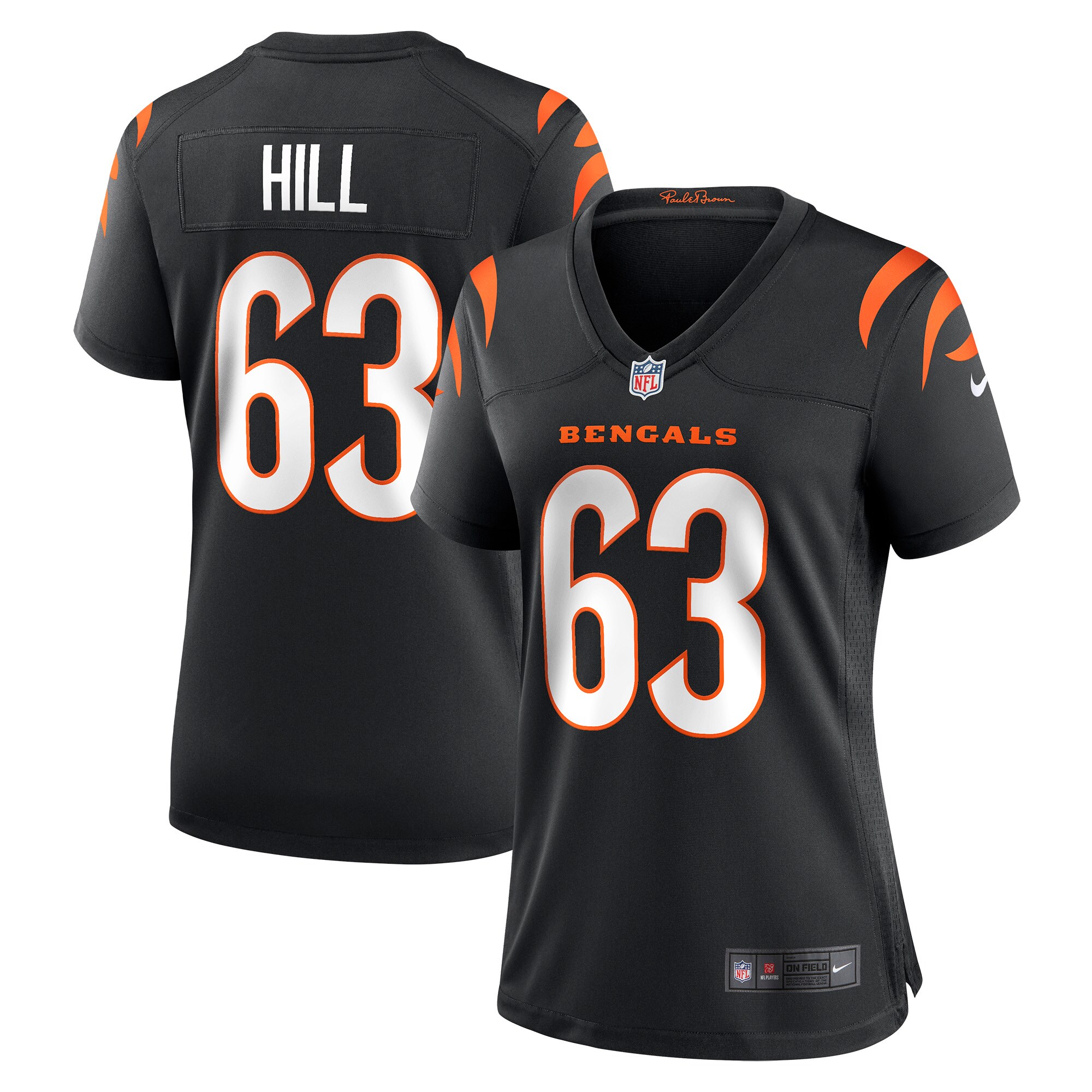 Trey Hill Cincinnati Bengals Women's Game Jersey - Black cheap jerseys for sale - CheapJerseys.Shop