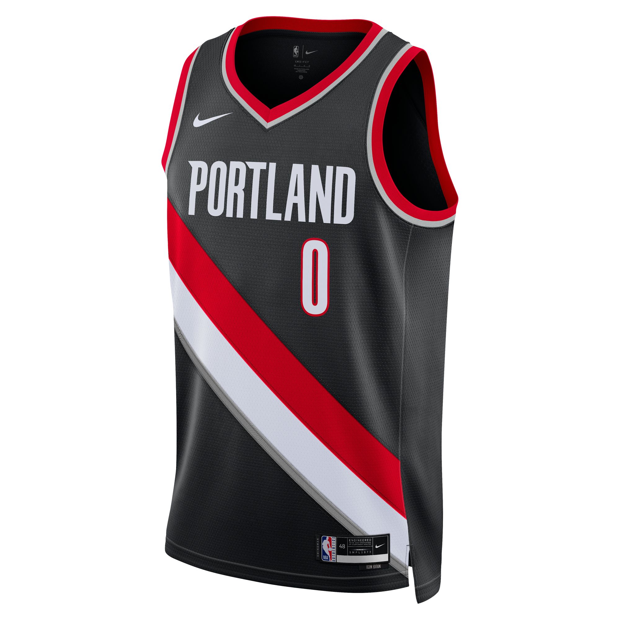 Damian Lillard Portland Trail Blazers Unisex Swingman Jersey - Icon Edition - Black cheap jerseys for sale - CheapJerseys.Shop