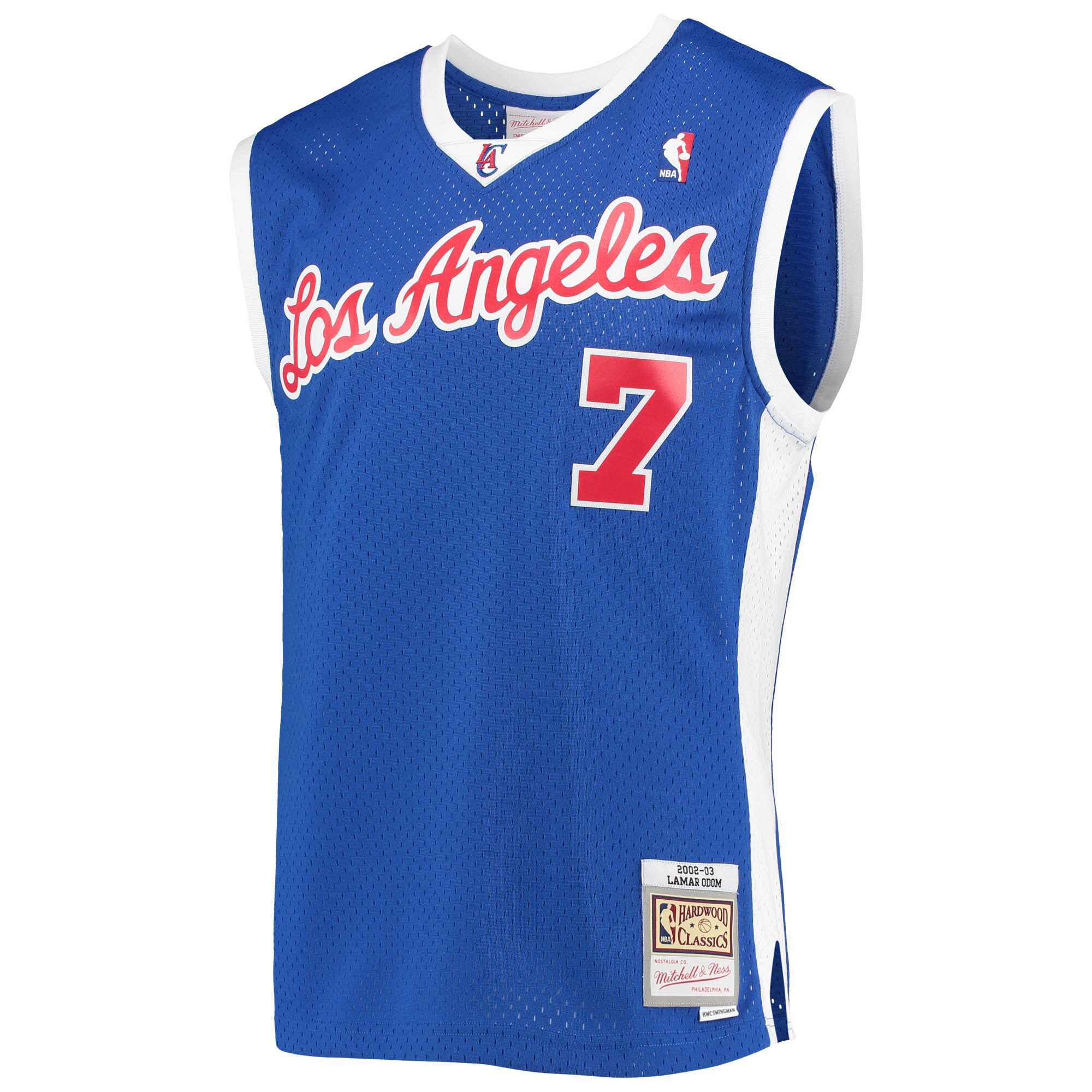 Lamar Odom LA Clippers Mitchell & Ness 2001\/02 Hardwood Classics Swingman Jersey - Royal cheap jerseys for sale - CheapJerseys.Shop