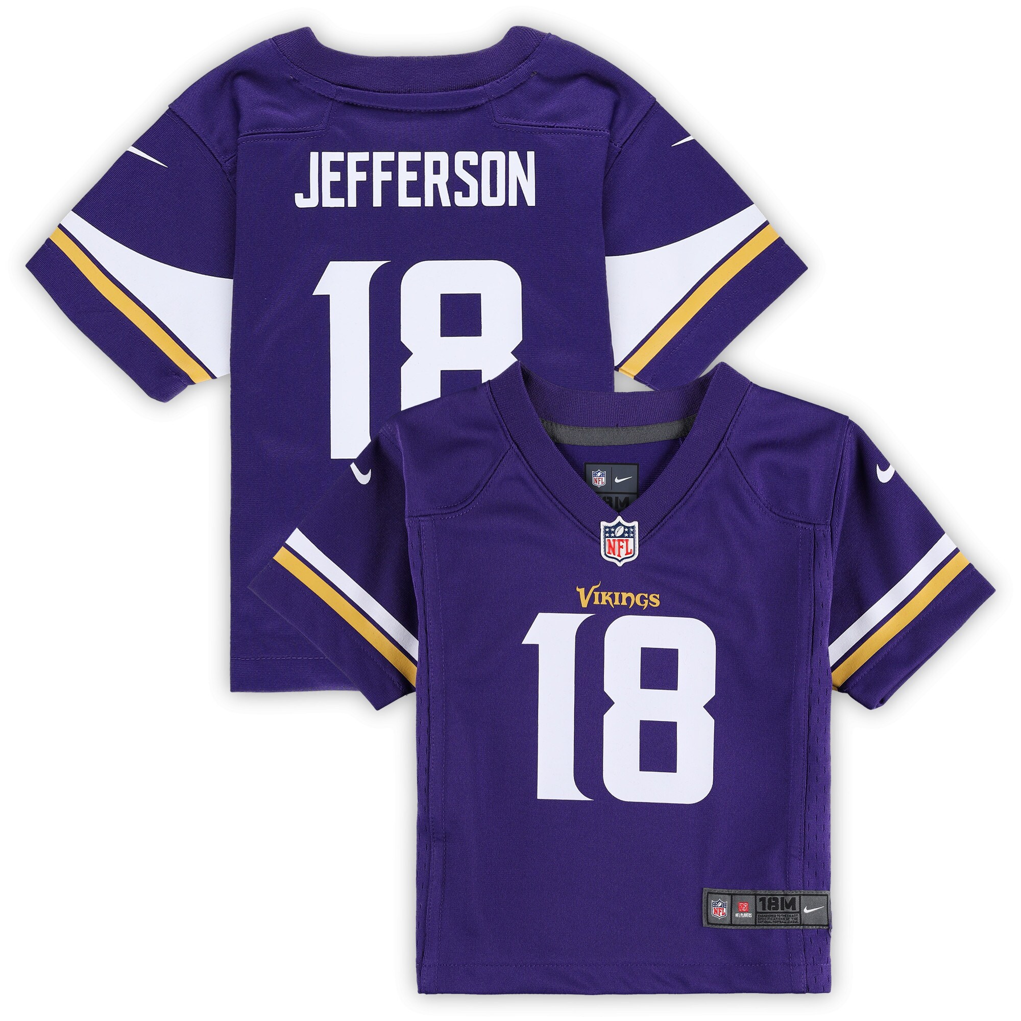 Justin Jefferson Minnesota Vikings Infant Player Game Jersey - Purple cheap jerseys for sale - CheapJerseys.Shop