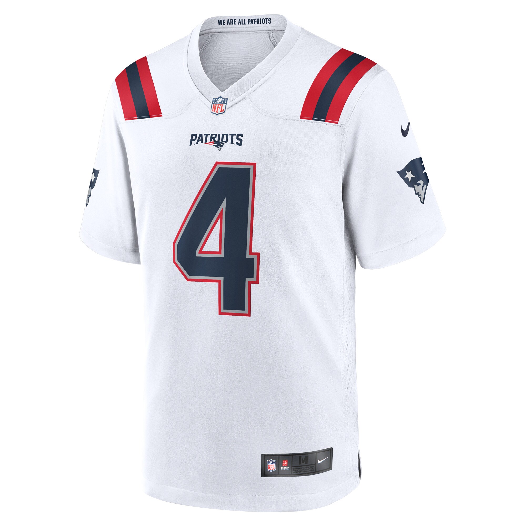 Bailey Zappe New England Patriots Game Player Jersey - White cheap jerseys for sale - CheapJerseys.Shop