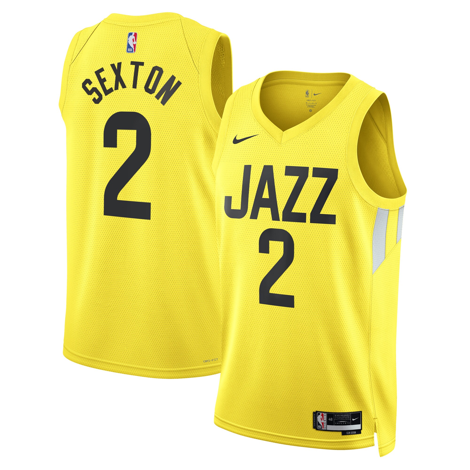 Collin Sexton Utah Jazz Unisex Swingman Jersey - Icon Edition - Gold cheap jerseys for sale - CheapJerseys.Shop