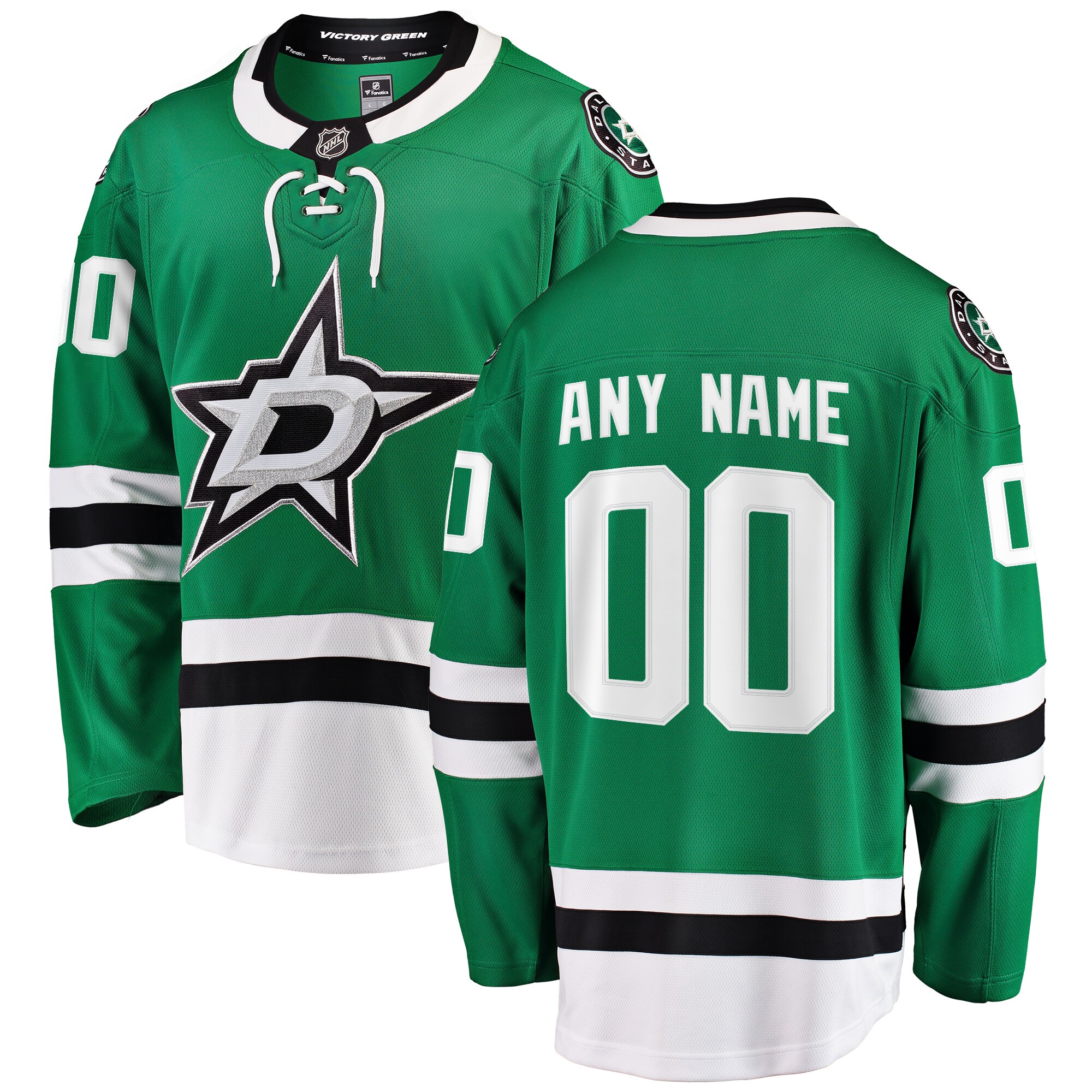 Dallas Stars Fanatics Home Breakaway Custom Jersey - Green cheap jerseys for sale - CheapJerseys.Shop