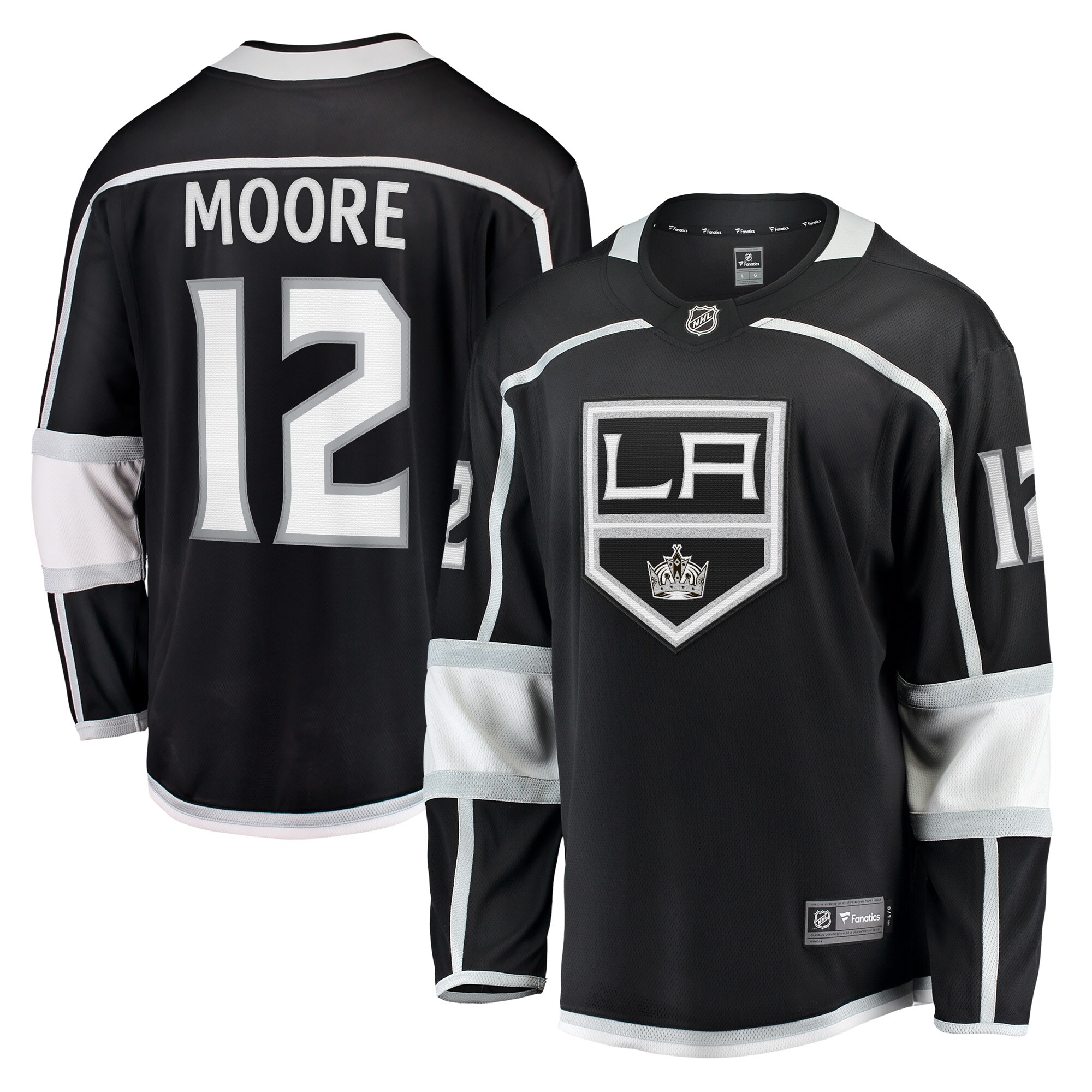 Trevor Moore Los Angeles Kings Fanatics Home Breakaway Player Jersey - Black cheap jerseys for sale - CheapJerseys.Shop