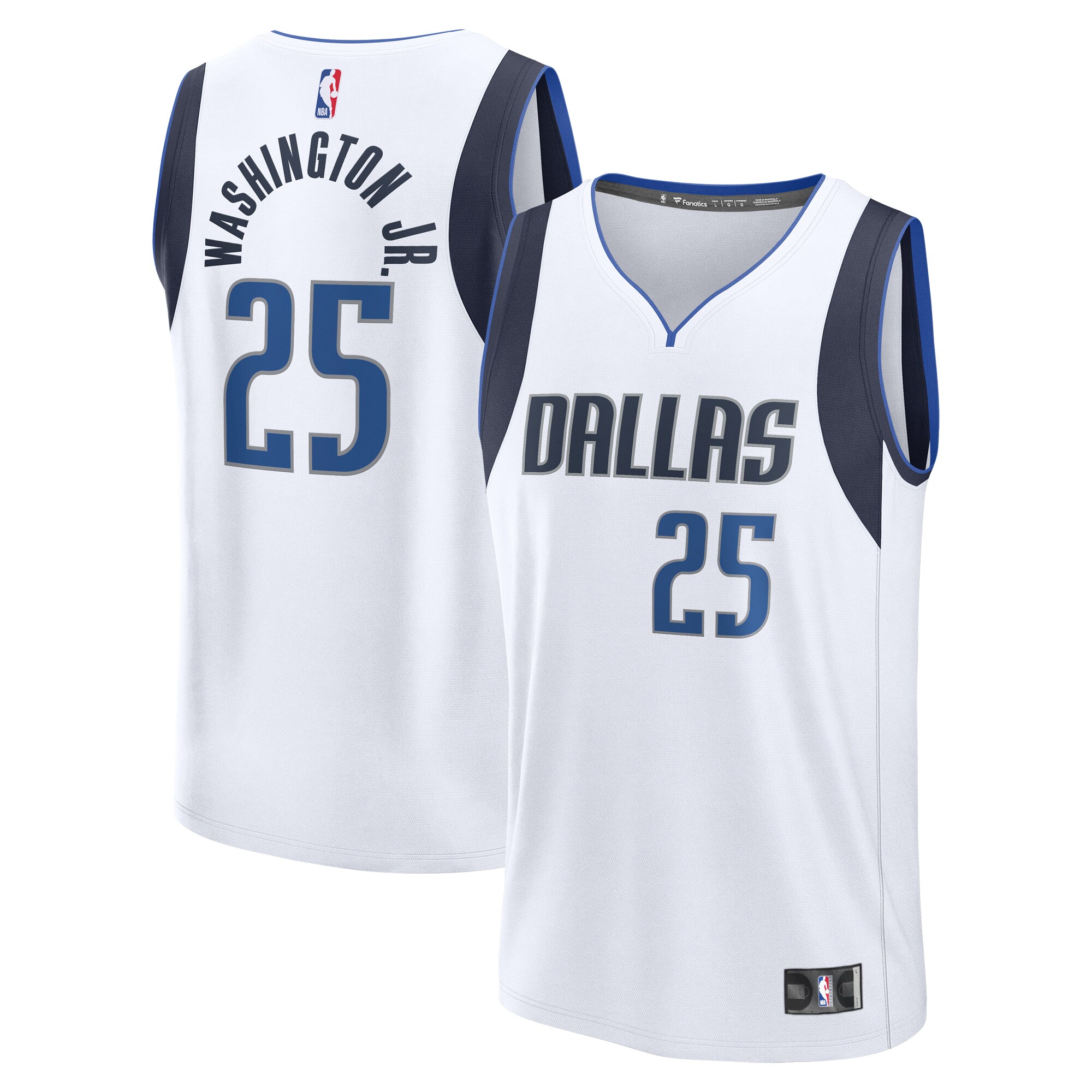 PJ Washington Jr. Dallas Mavericks Fanatics Youth Fast Break Player Jersey - Association Edition - White cheap jerseys for sale - CheapJerseys.Shop