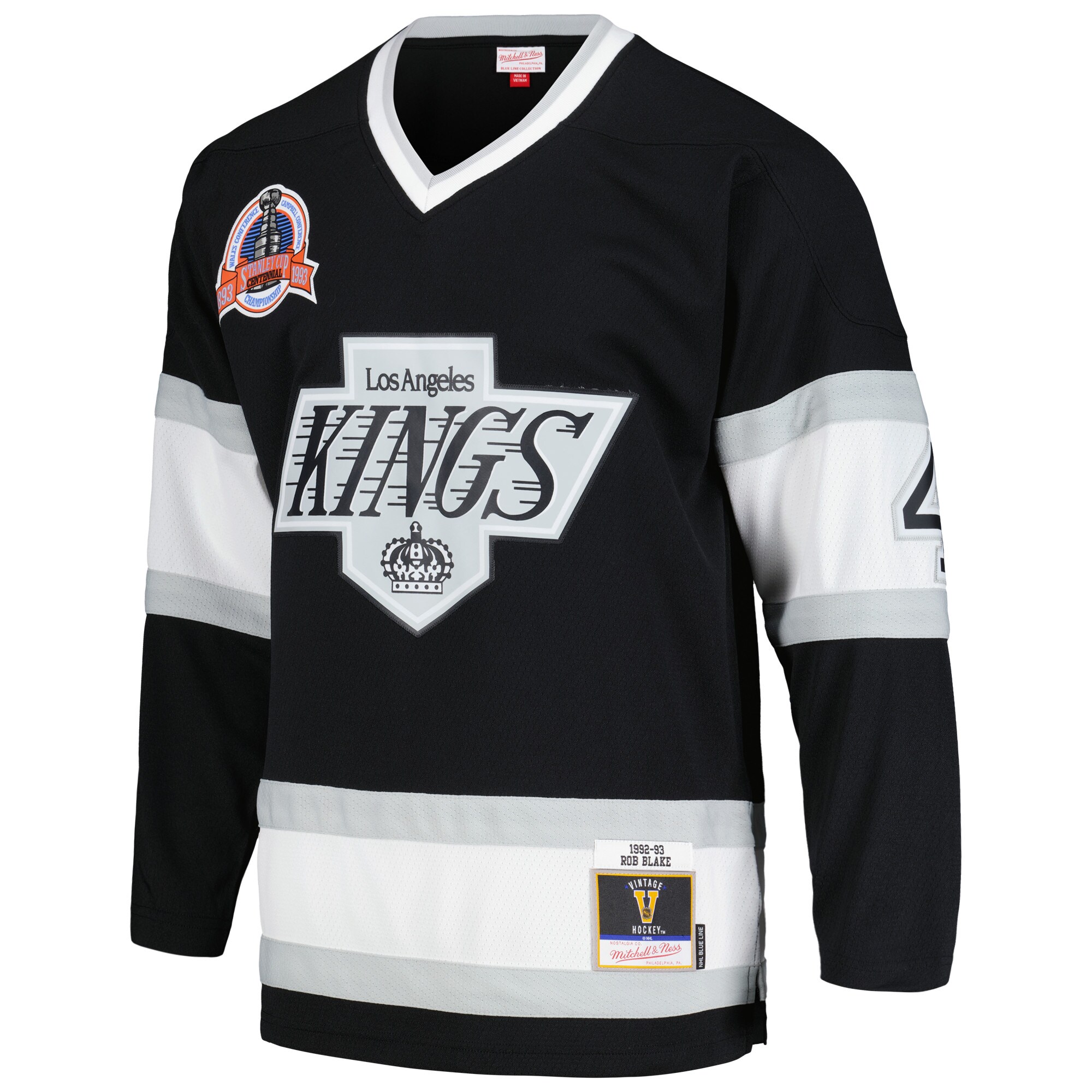Rob Blake Los Angeles Kings Mitchell & Ness 1992\/93 Blue Line Player Jersey - Black cheap jerseys for sale - CheapJerseys.Shop