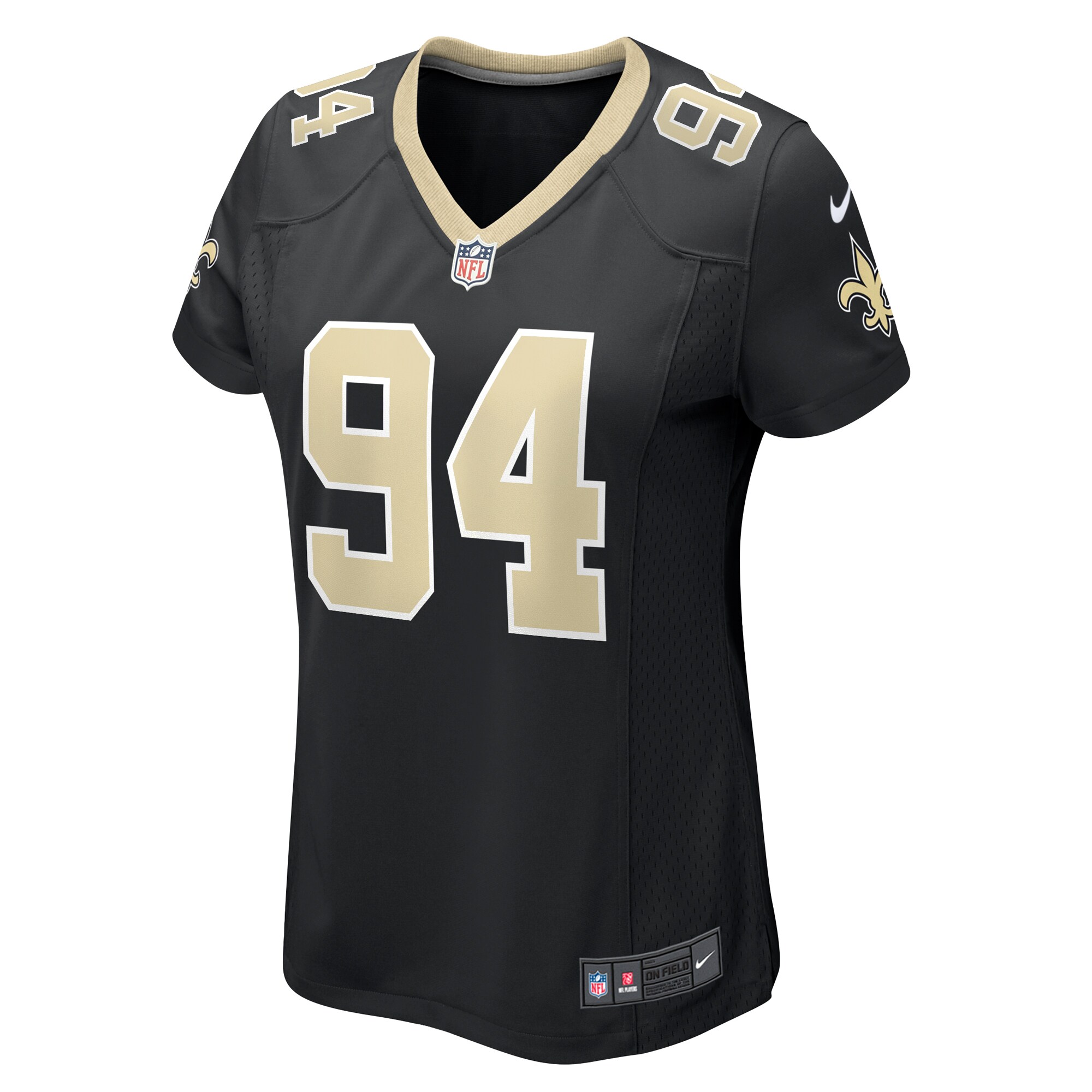 Cameron Jordan New Orleans Saints Women's Team Game Jersey - Black cheap jerseys for sale - CheapJerseys.Shop