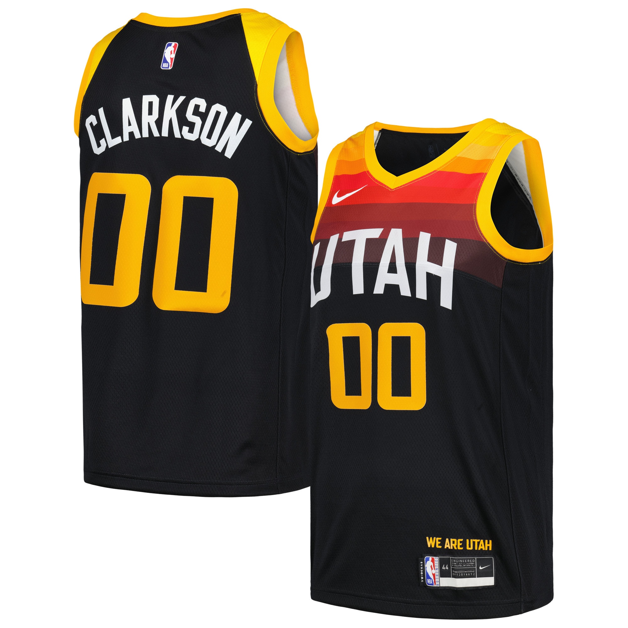 Jordan Clarkson Utah Jazz Swingman Player Jersey - City Edition - Black cheap jerseys for sale - CheapJerseys.Shop