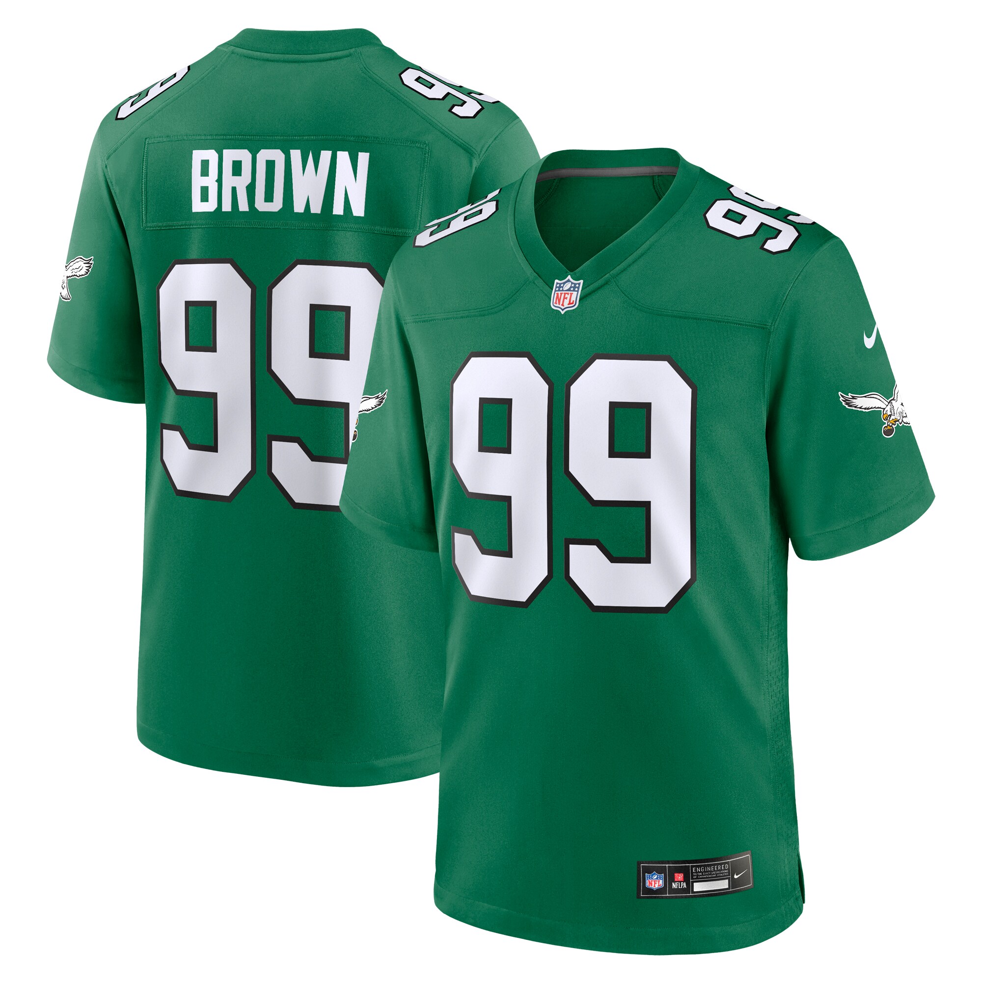 Jerome Brown Philadelphia Eagles Alternate Game Jersey - Kelly Green cheap jerseys for sale - CheapJerseys.Shop