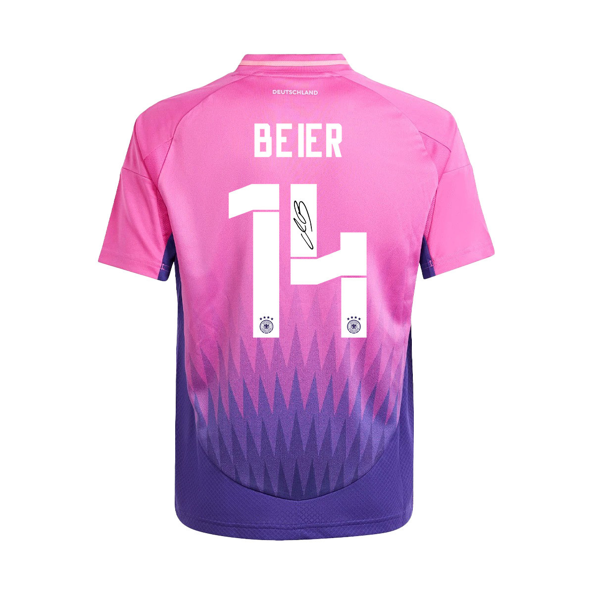 Maximilian Beier 14 Signed Germany National Team 2024/25 YOUTH Jersey Autographed - Away cheap jerseys for sale - CheapJerseys.Shop