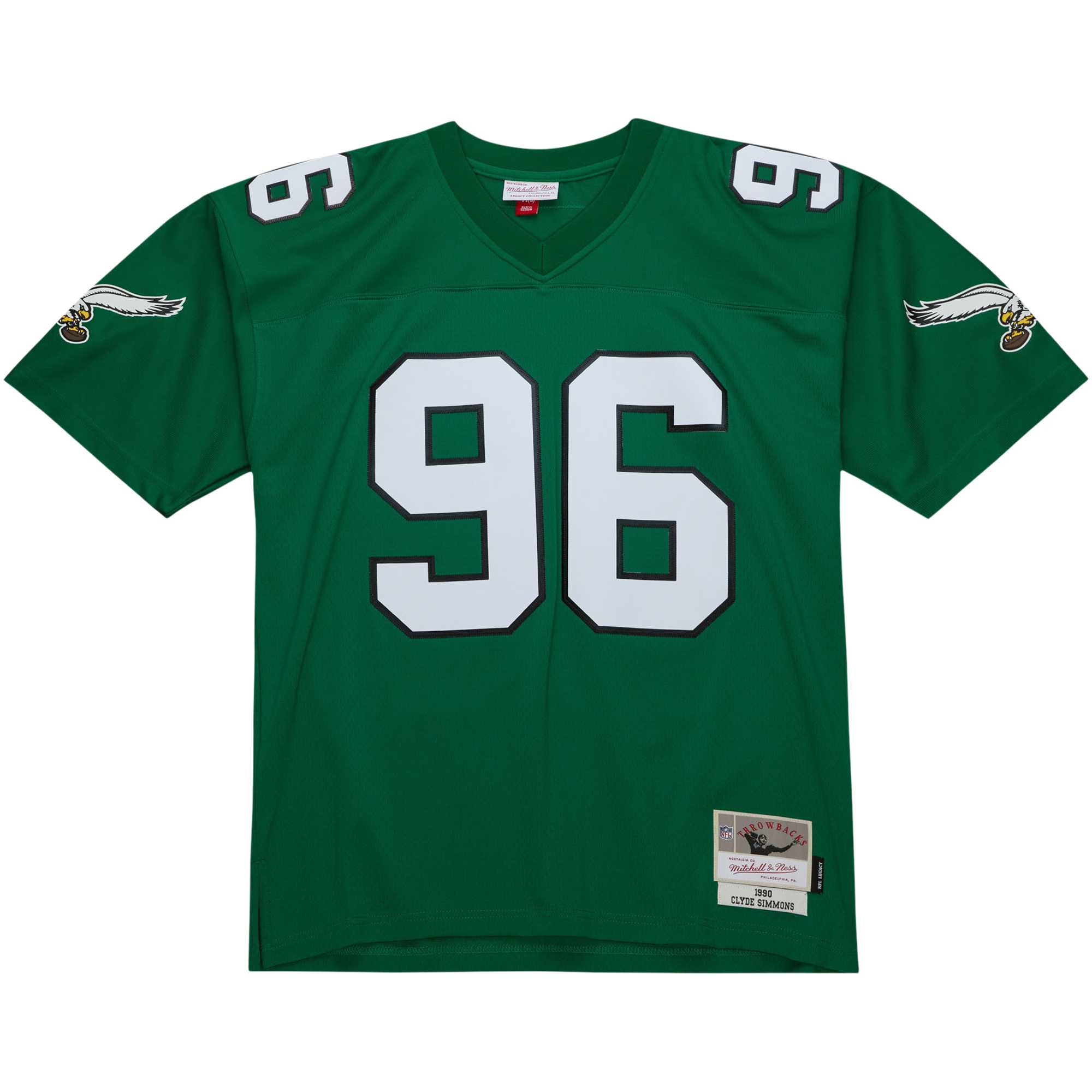 Clyde Simmons Philadelphia Eagles Mitchell & Ness Legacy Replica Jersey - Kelly Green cheap jerseys for sale - CheapJerseys.Shop
