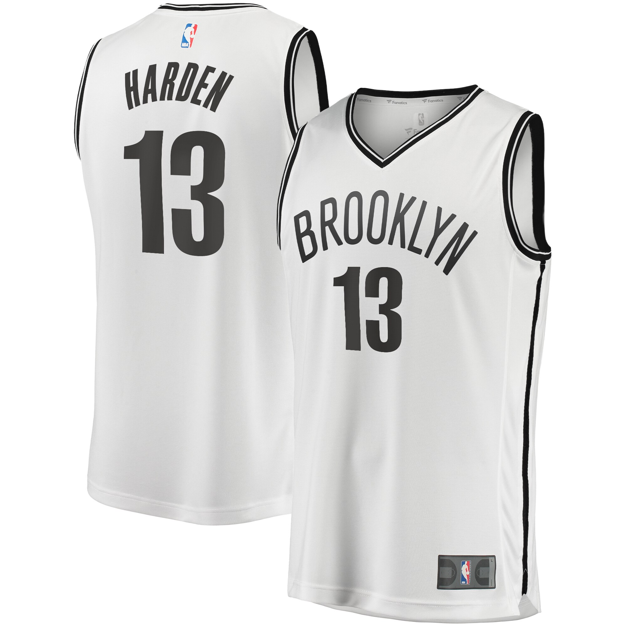 James Harden Brooklyn Nets Fanatics Fast Break Replica Jersey White - Association Edition cheap jerseys for sale - CheapJerseys.Shop