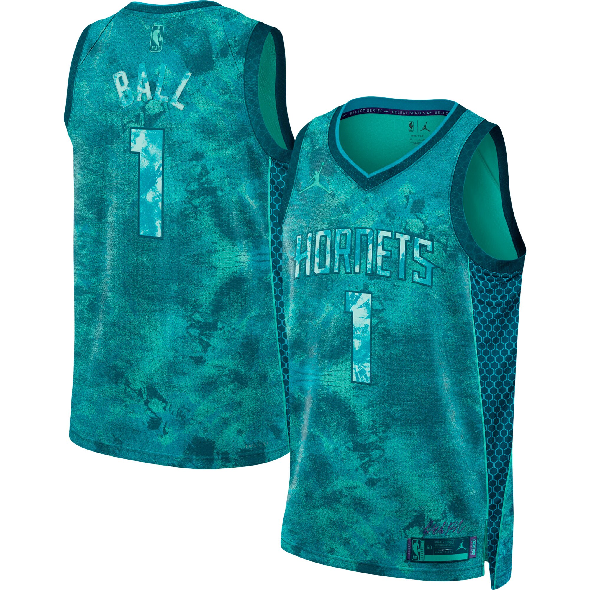 LaMelo Ball Charlotte Hornets Jordan Brand Unisex Select Series Swingman Jersey - Teal cheap jerseys for sale - CheapJerseys.Shop
