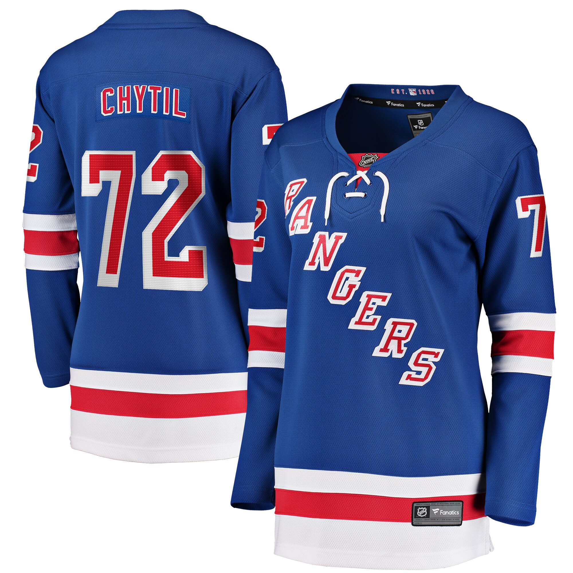 Filip Chytil New York Rangers Fanatics Women's Home Breakaway Player Jersey - Blue cheap jerseys for sale - CheapJerseys.Shop