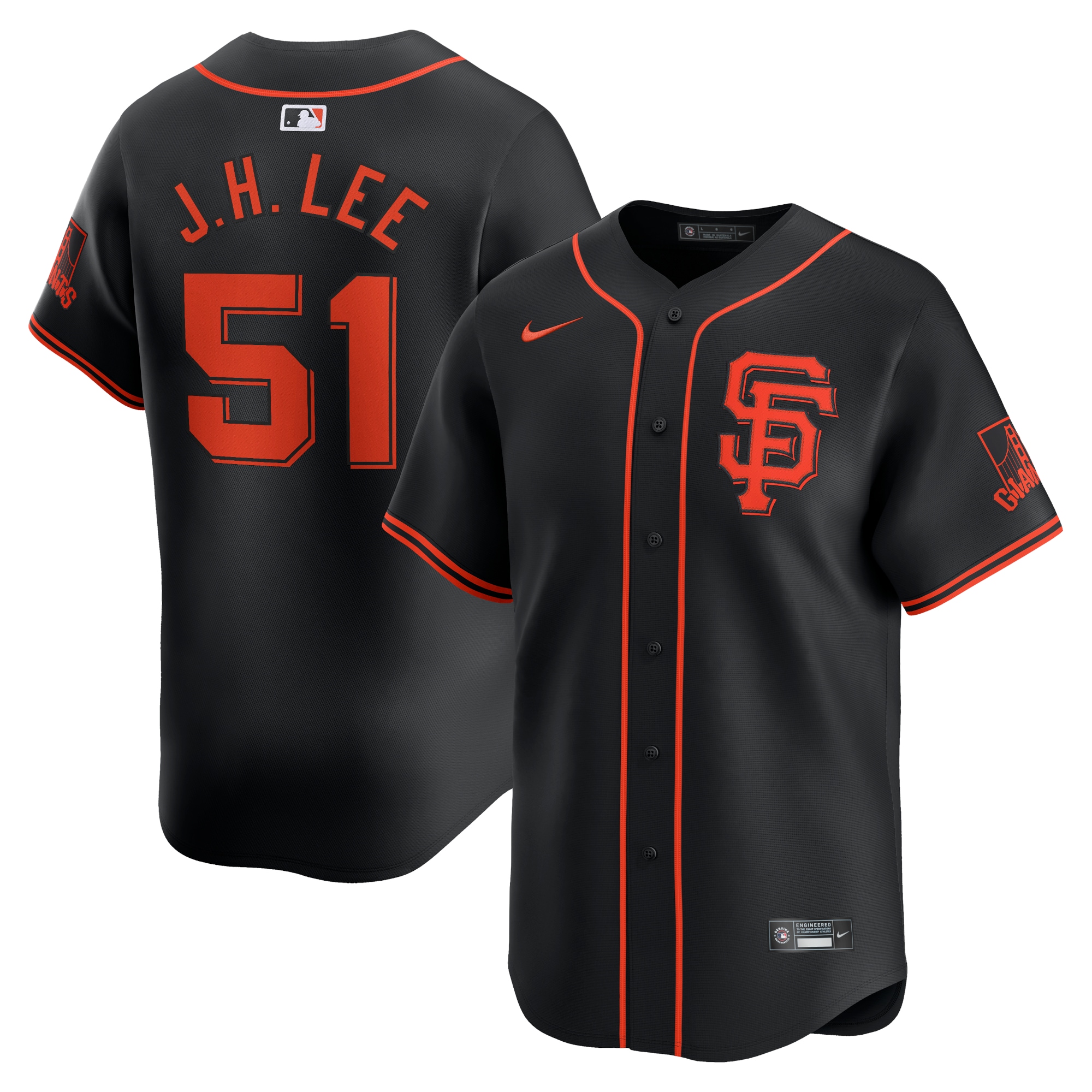 Jung Hoo Lee San Francisco Giants Alternate Limited Player Jersey\u00c2\u00a0\u00e2\u20ac\u201c Black cheap jerseys for sale - CheapJerseys.Shop