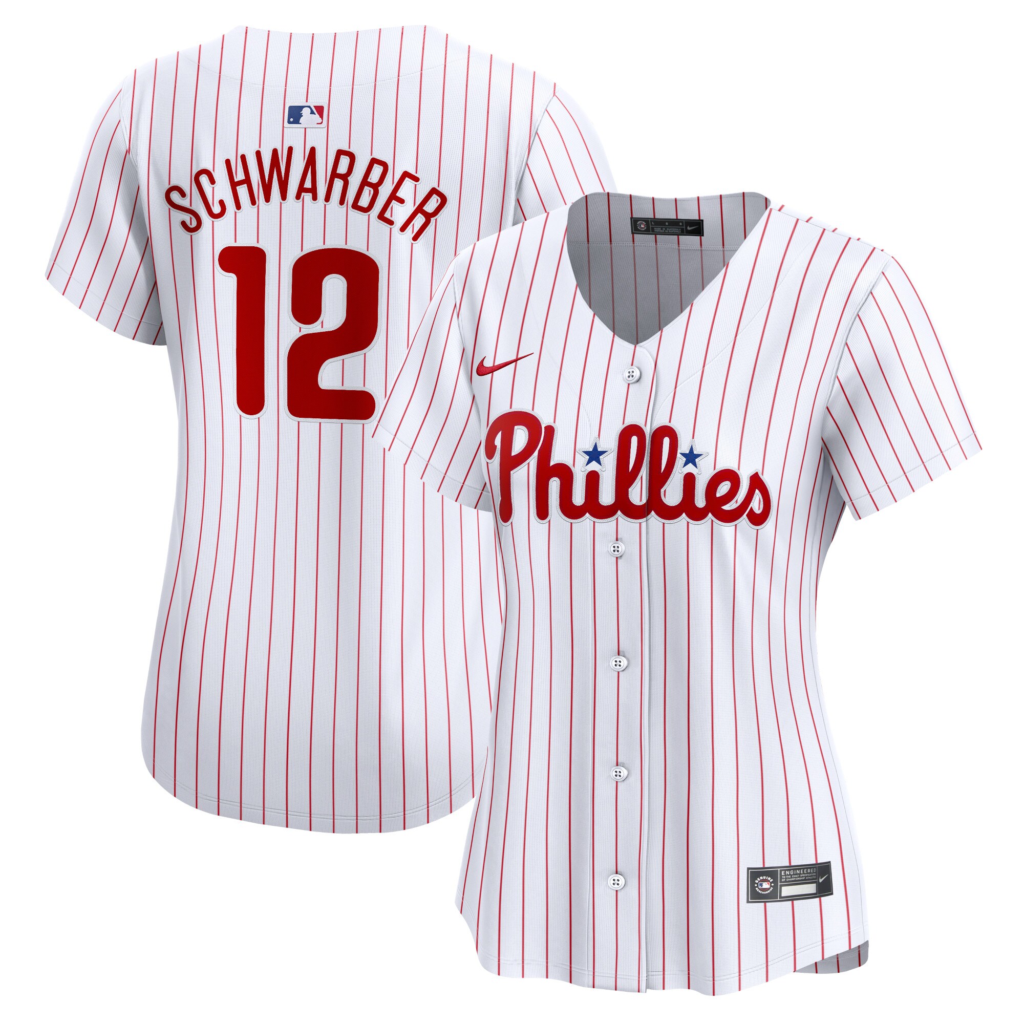 Kyle Schwarber Philadelphia Phillies Women's Home Limited Player Jersey - White cheap jerseys for sale - CheapJerseys.Shop