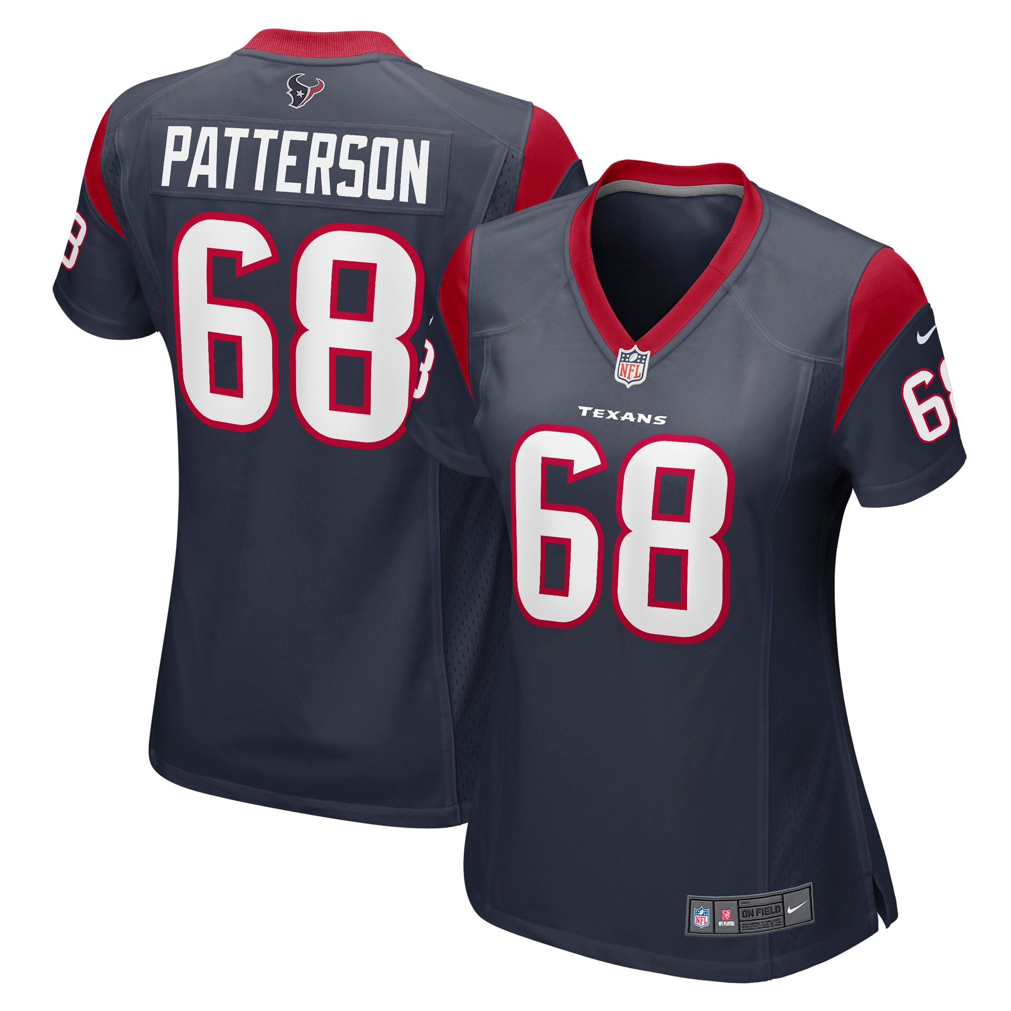 Jarrett Patterson Houston Texans Women's Team Game Jersey - Navy cheap jerseys for sale - CheapJerseys.Shop