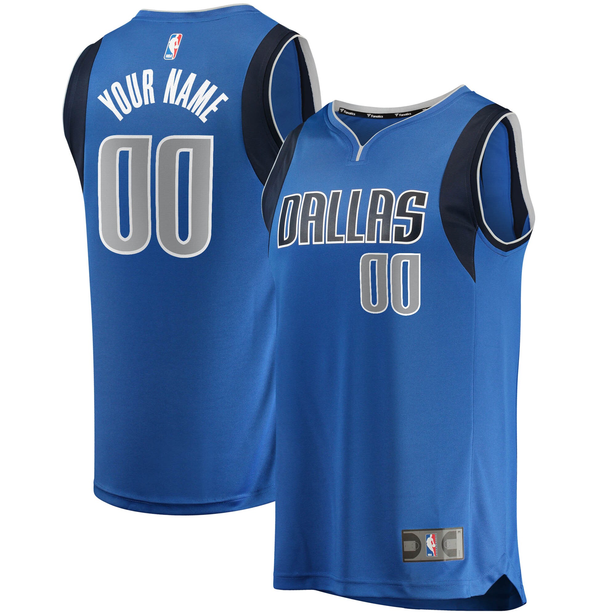 Dallas Mavericks Fanatics Fast Break Custom Replica Jersey Blue - Icon Edition cheap jerseys for sale - CheapJerseys.Shop