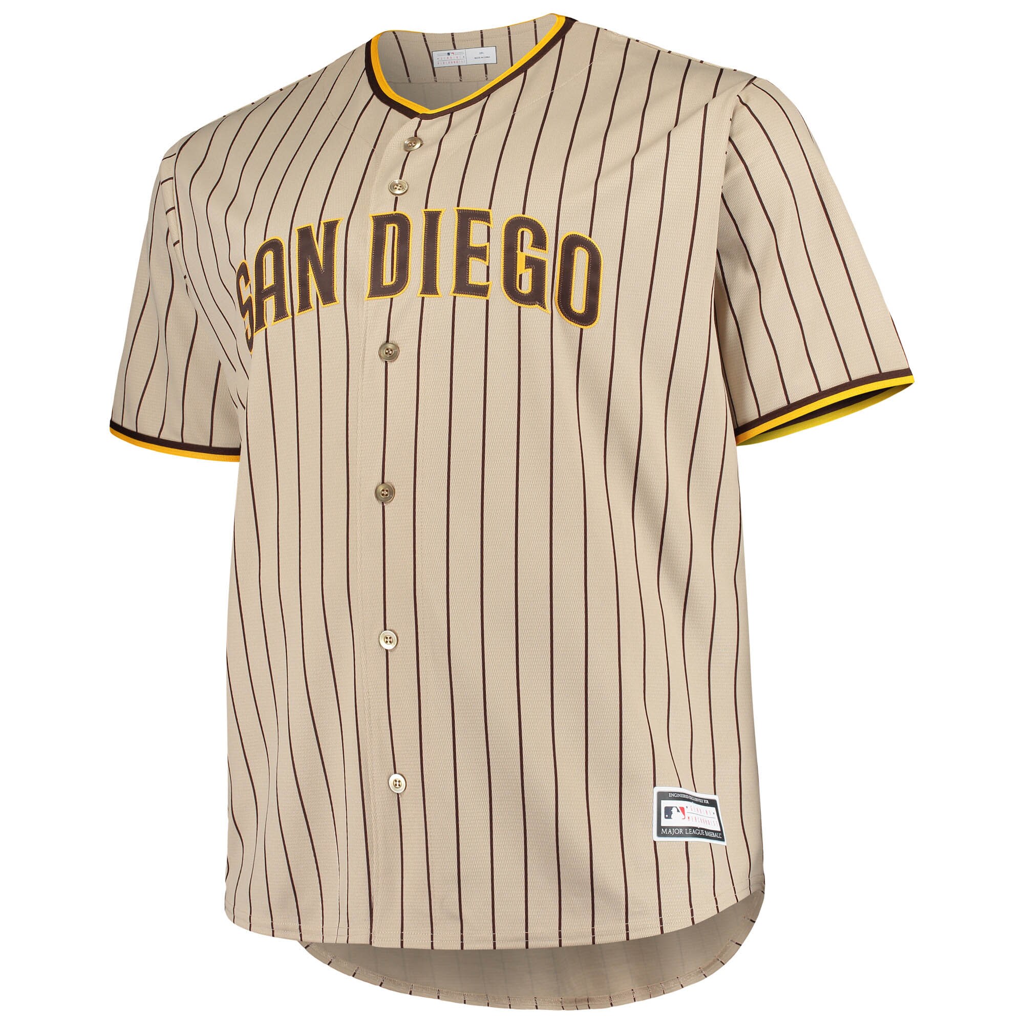 San Diego Padres Big & Tall Road Replica Team Jersey - Brown cheap jerseys for sale - CheapJerseys.Shop