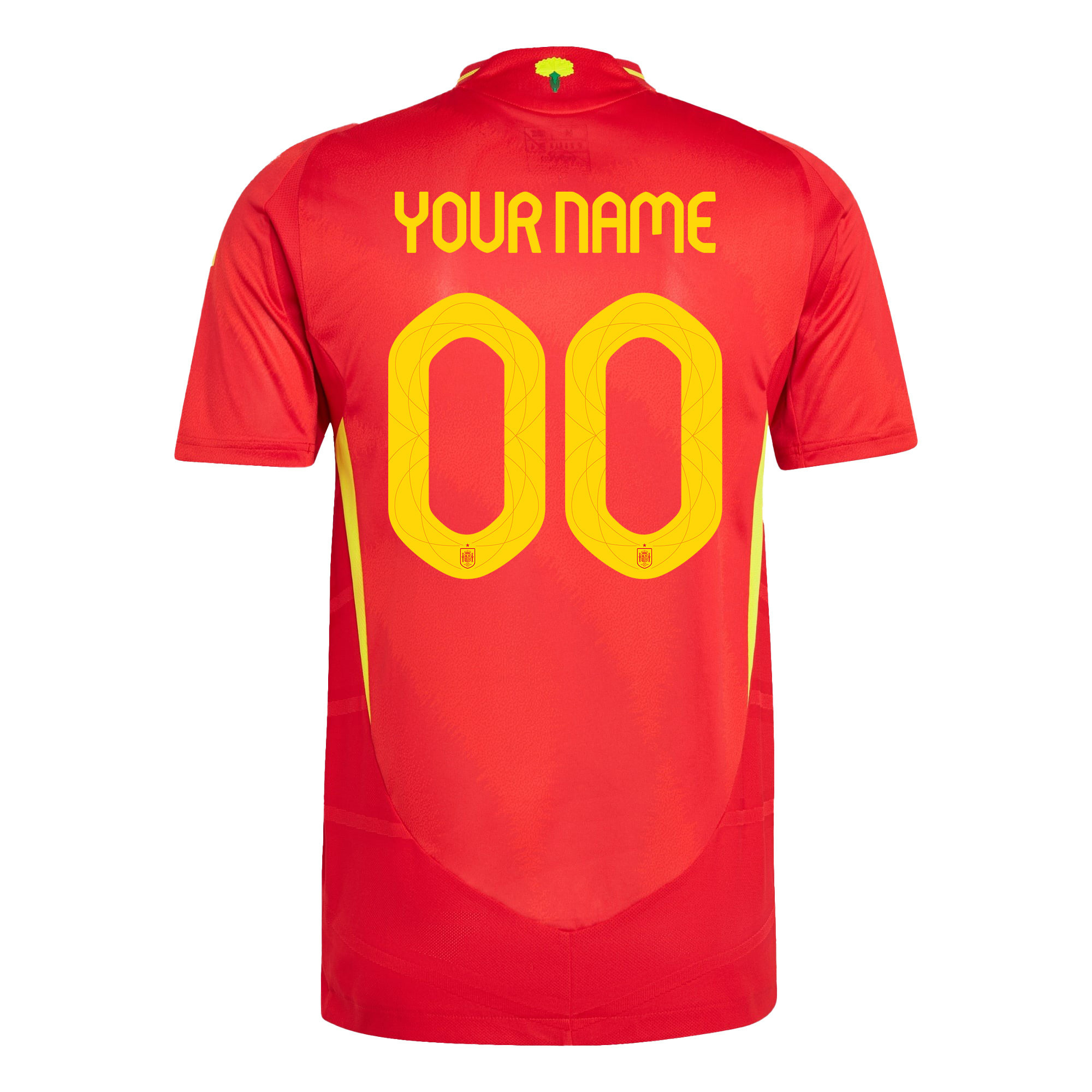 Spain National Team 2024 Home Men Custom Jersey - Red cheap jerseys for sale - CheapJerseys.Shop