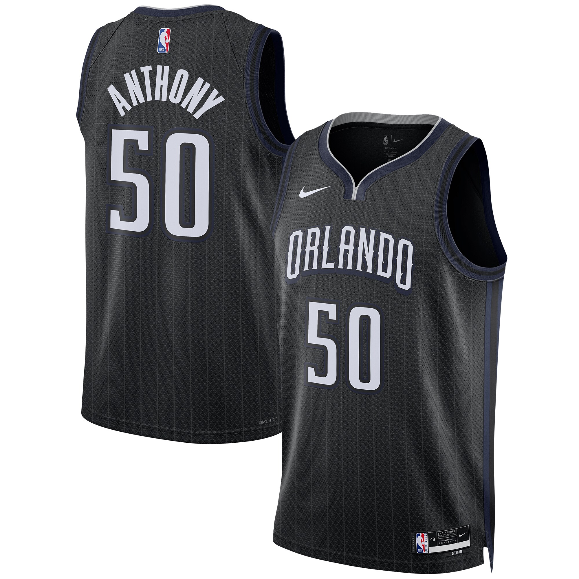 Cole Anthony Orlando Magic Unisex 2022\/23 Swingman Jersey - City Edition - Black cheap jerseys for sale - CheapJerseys.Shop