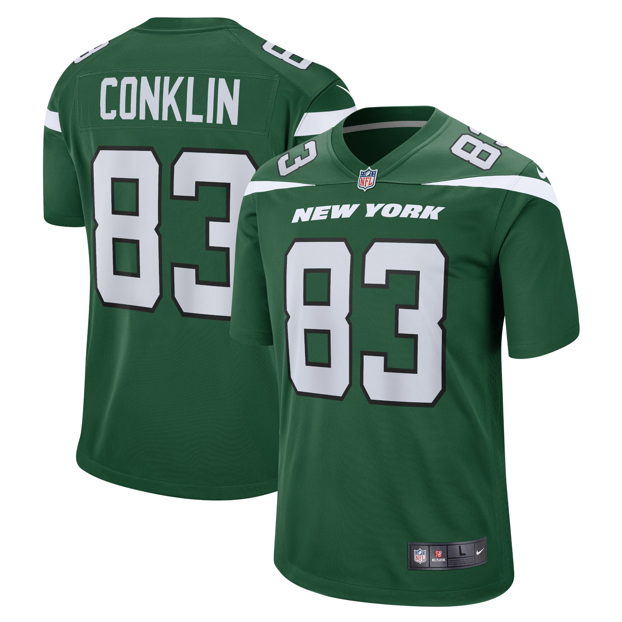 Tyler Conklin New York Jets Game Jersey - Gotham Green cheap jerseys for sale - CheapJerseys.Shop